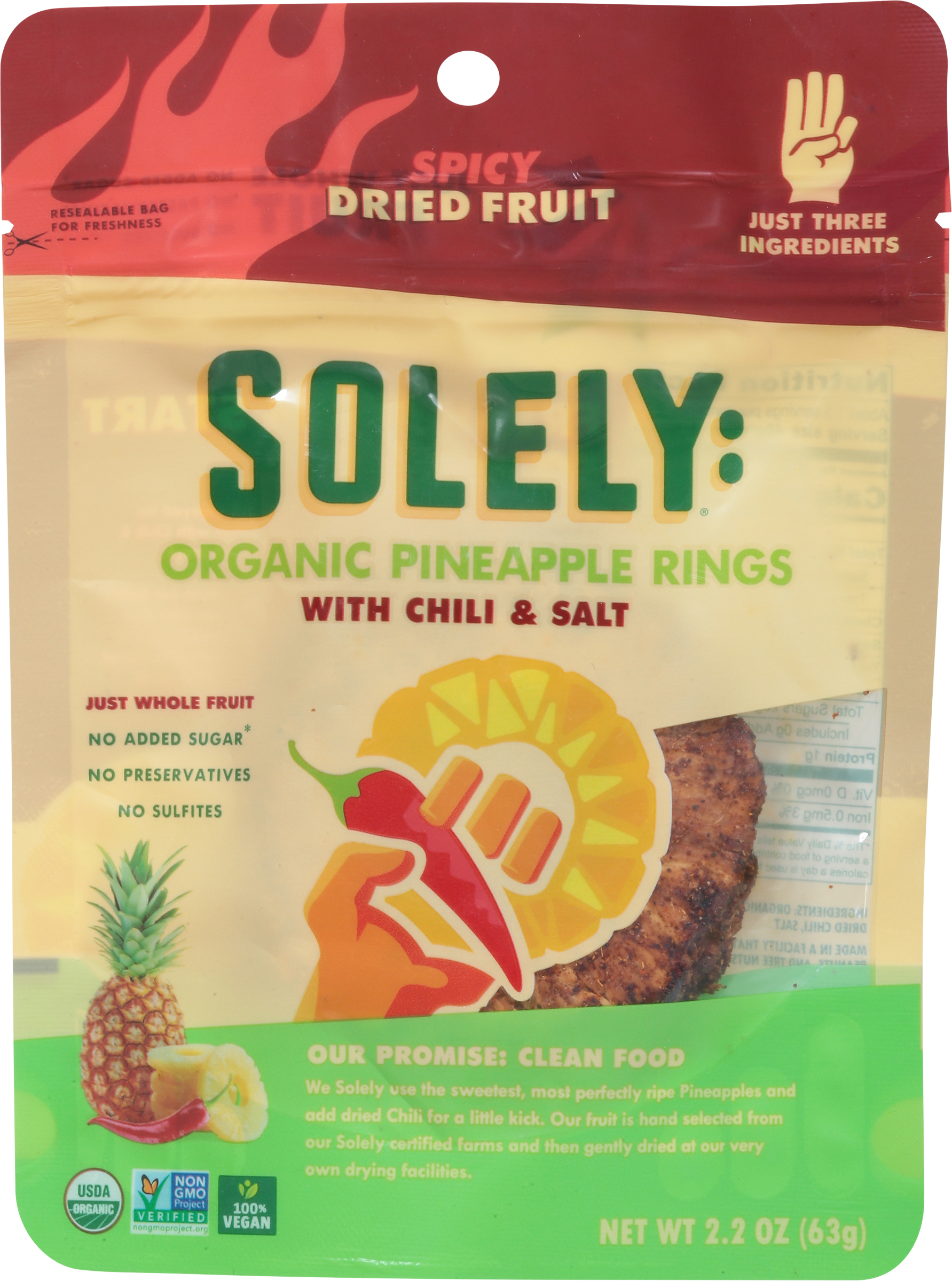 Pineapple Rings, Organic, Spicy