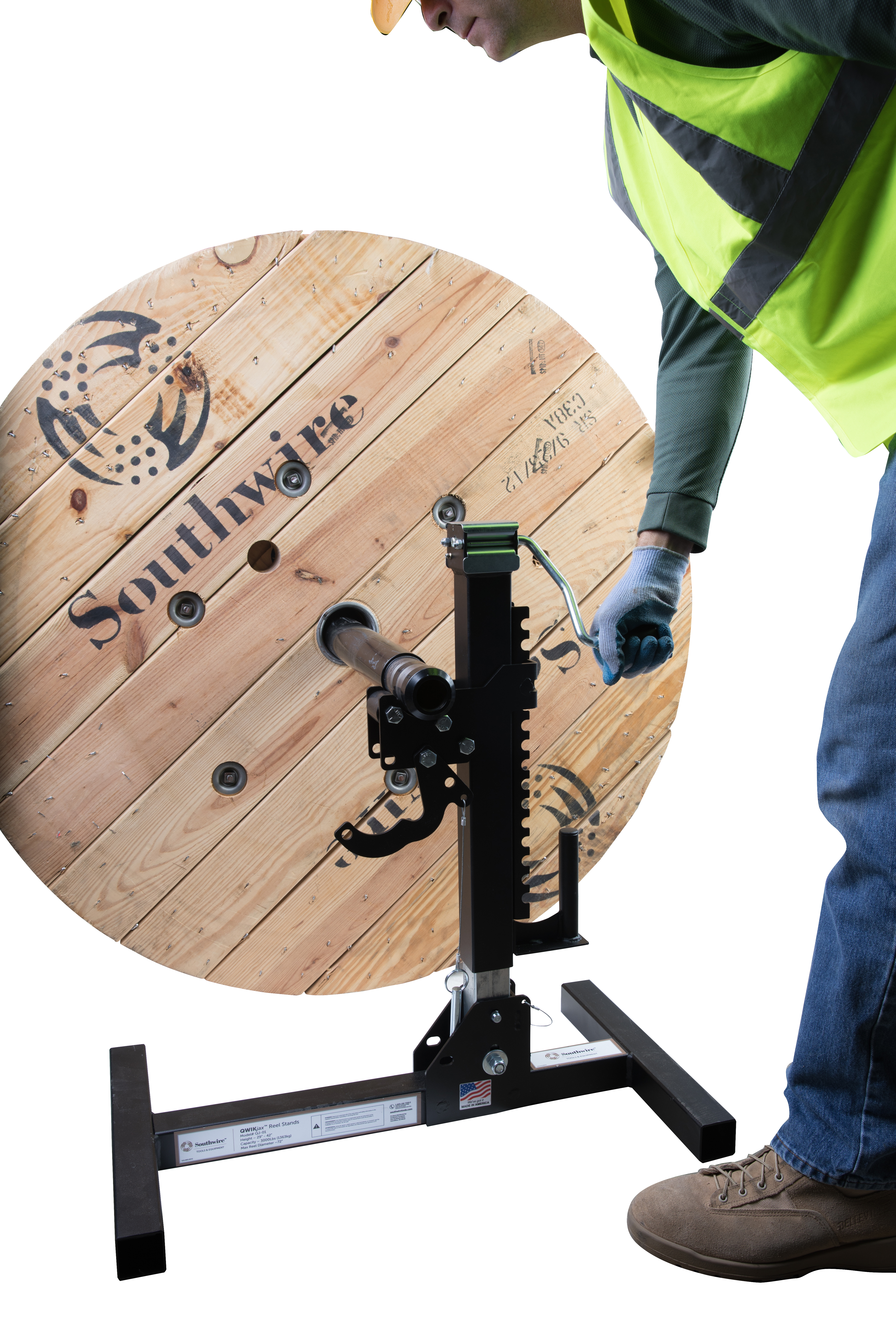 Southwire Pro-Jax - 6000 Lbs. Capacity Portable 72 Reel Stand (Single)