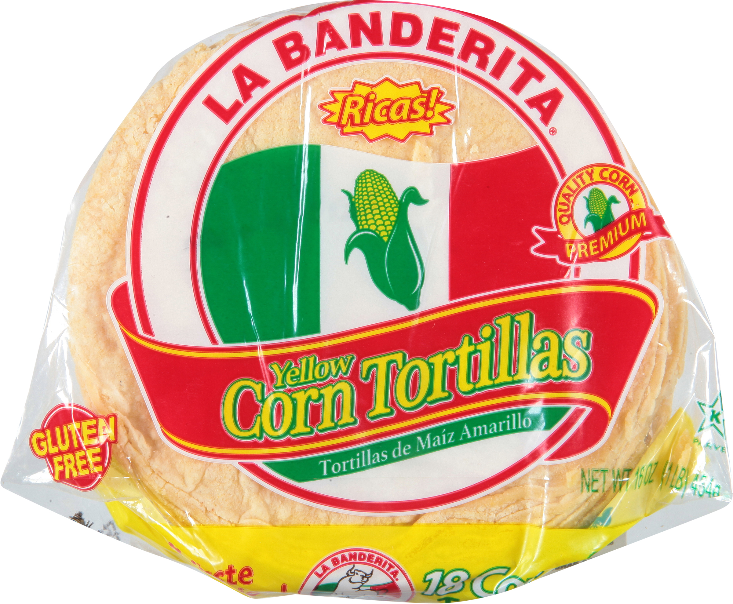 Tortillas, Yellow, Corn