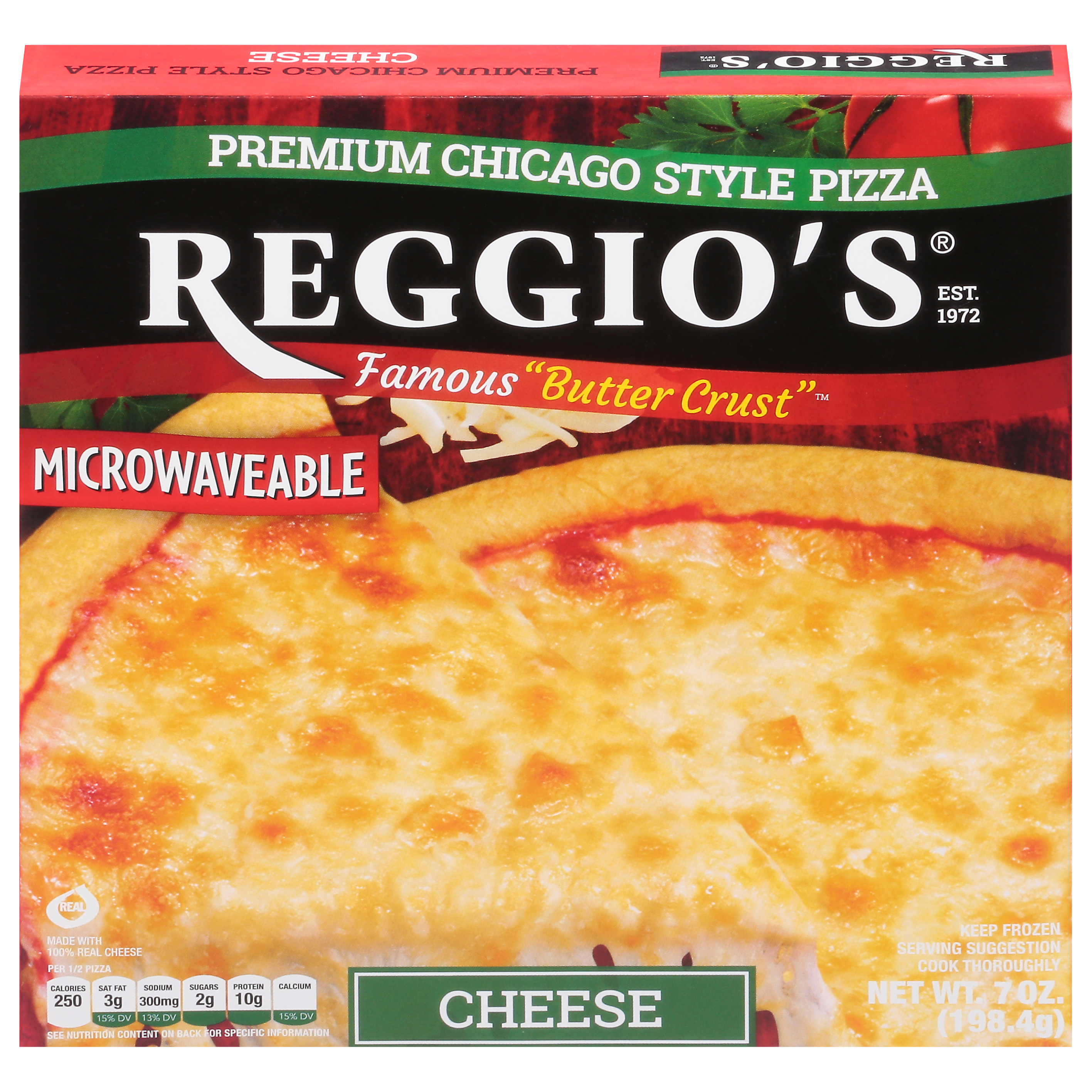 Reggio's Premium Chicago Style Butter Crust Cheese Pizza 7 Oz