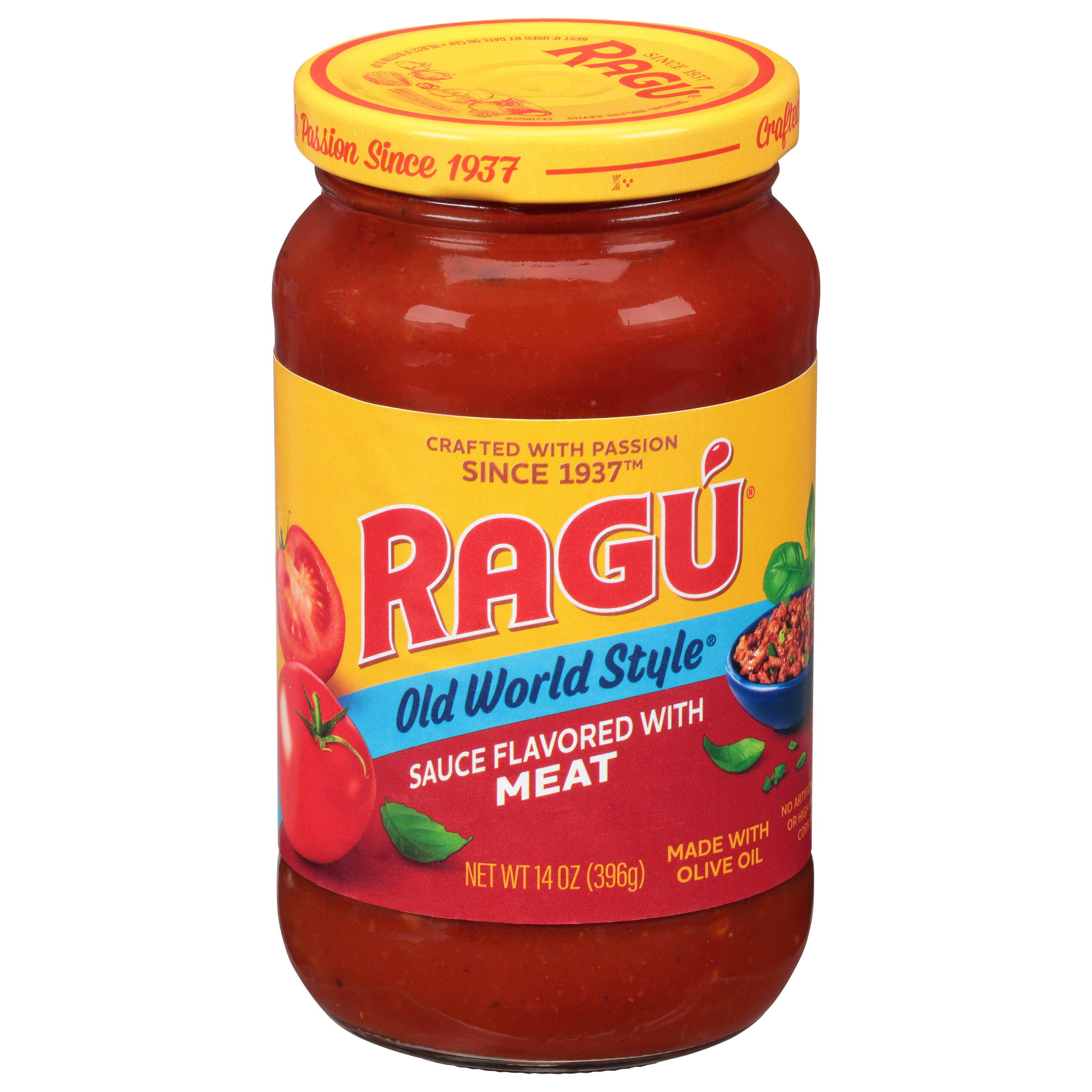 Ragu Old World Style Flavored With Meat Sauce 14 Oz