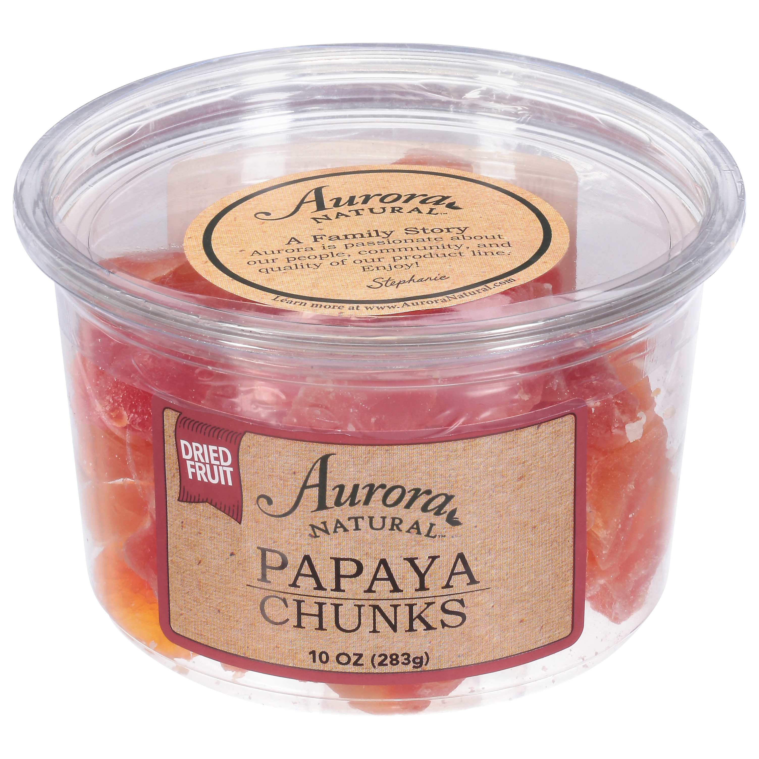 Aurora Natural Dried Fruits Papaya 10 Oz