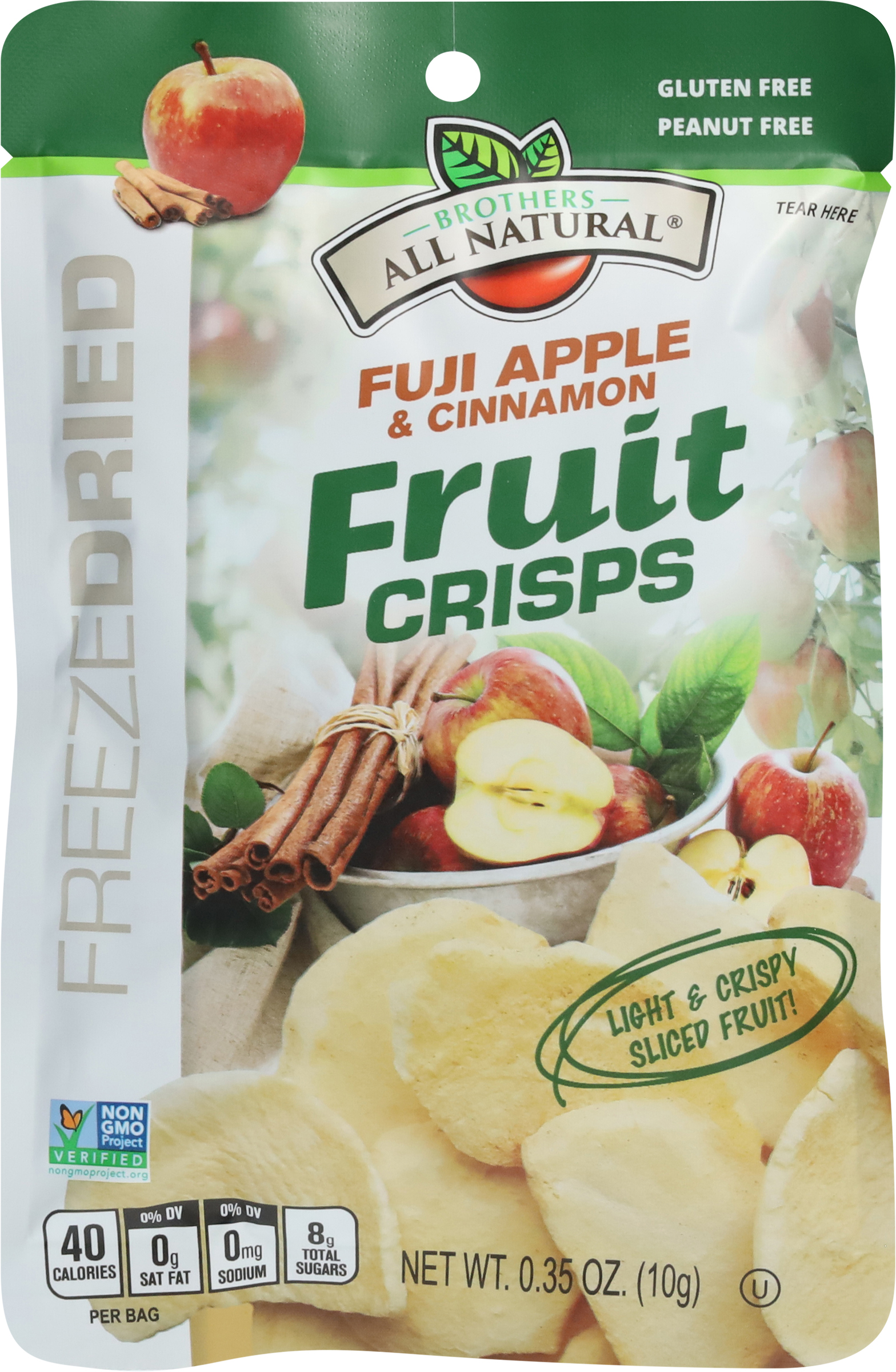 Fruit Crisps, Fuji Apple & Cinnamon, Freeze Dried