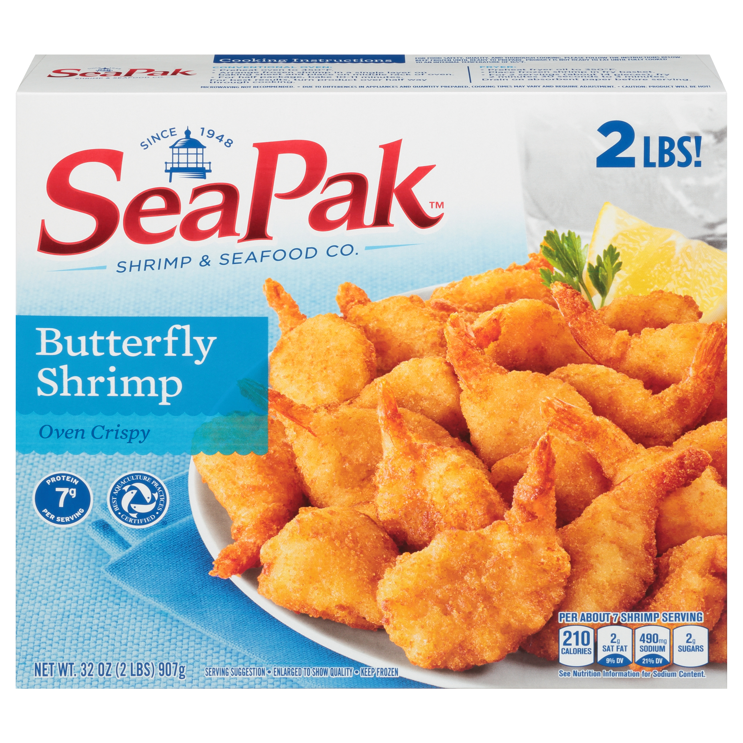 Seapak™ Shrimp & Seafood Co. Oven Crispy Butterfly Shrimp 32 Oz. Box
