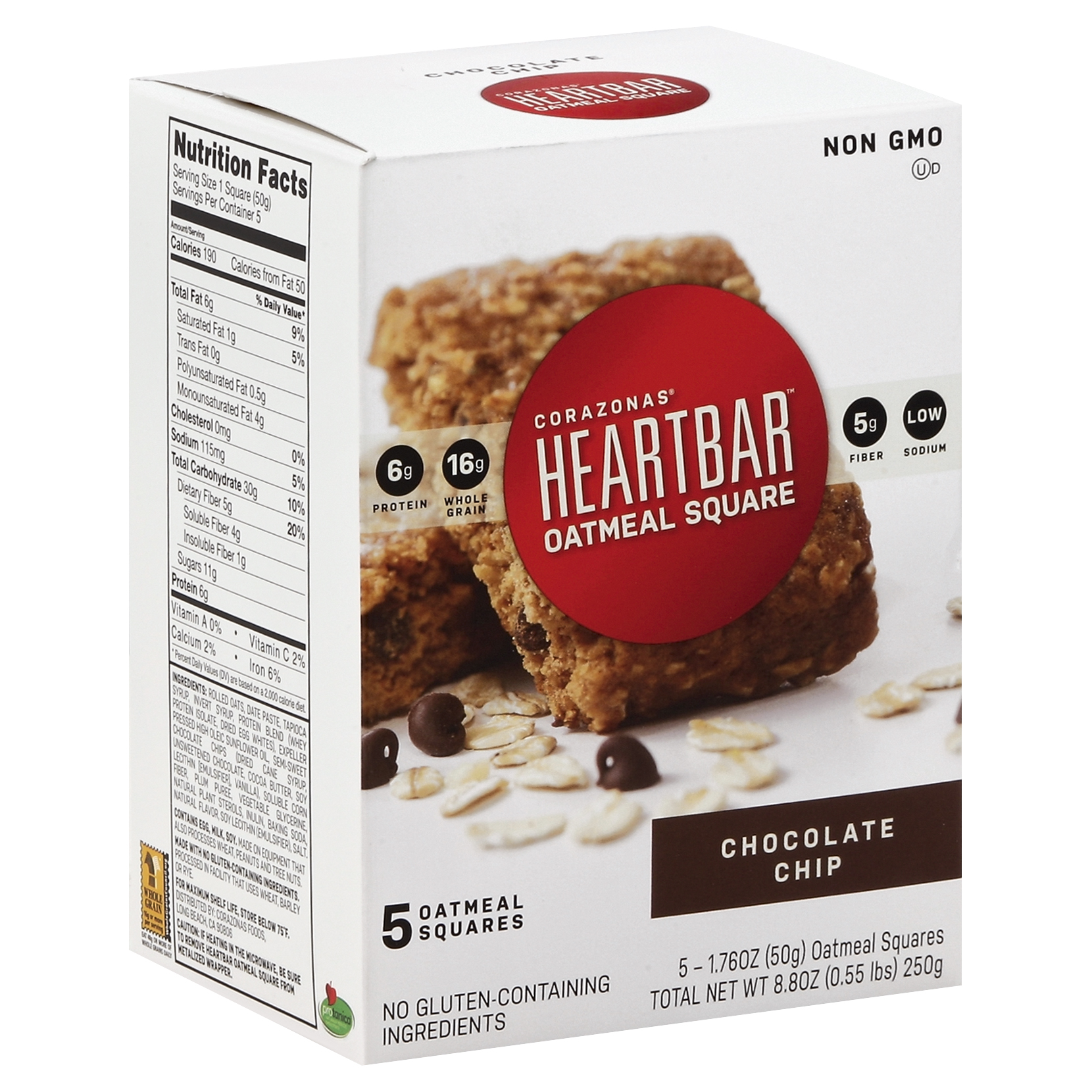 Corazonas Oatmeal Squares 5 Ea