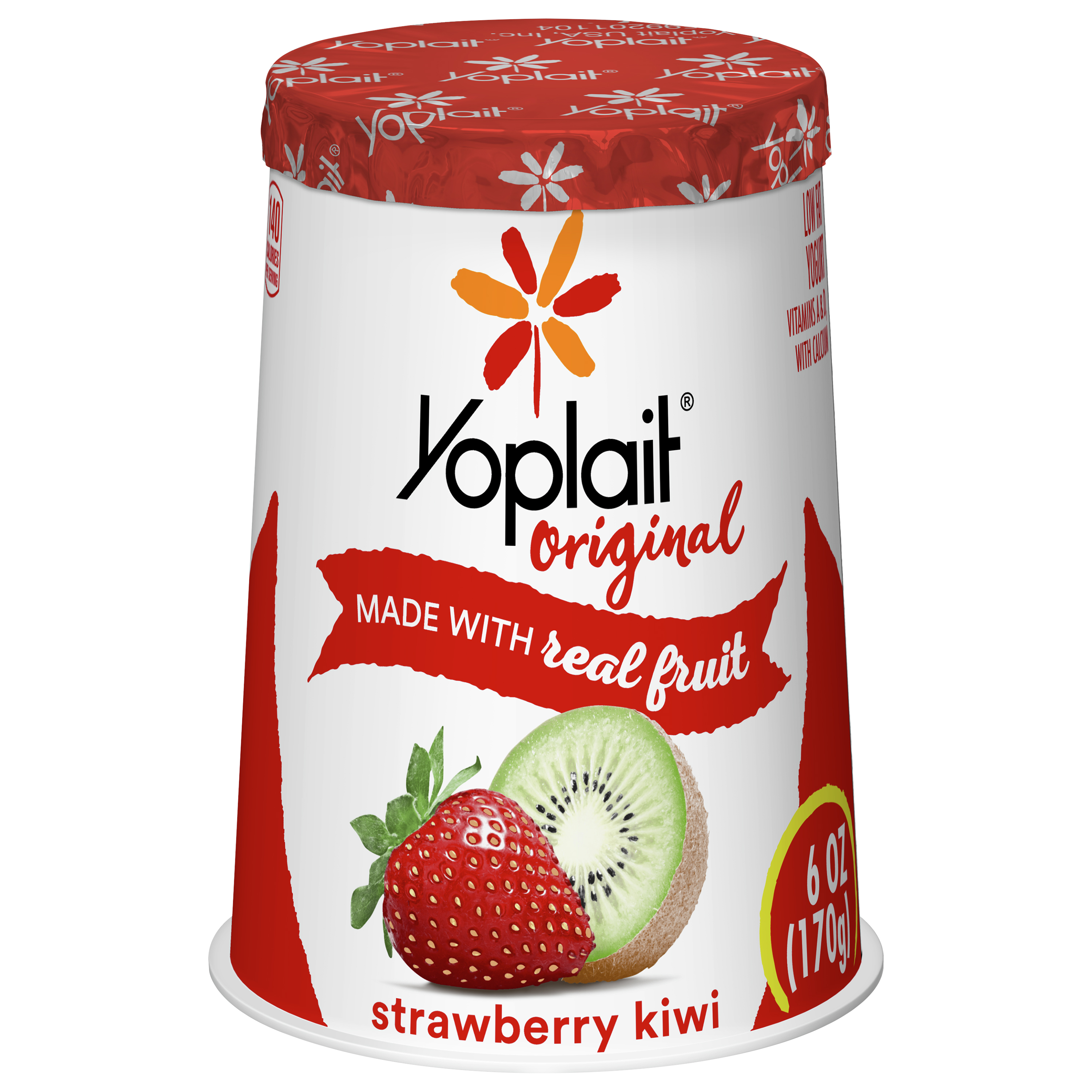 Yogurt, Low Fat, Strawberry Kiwi
