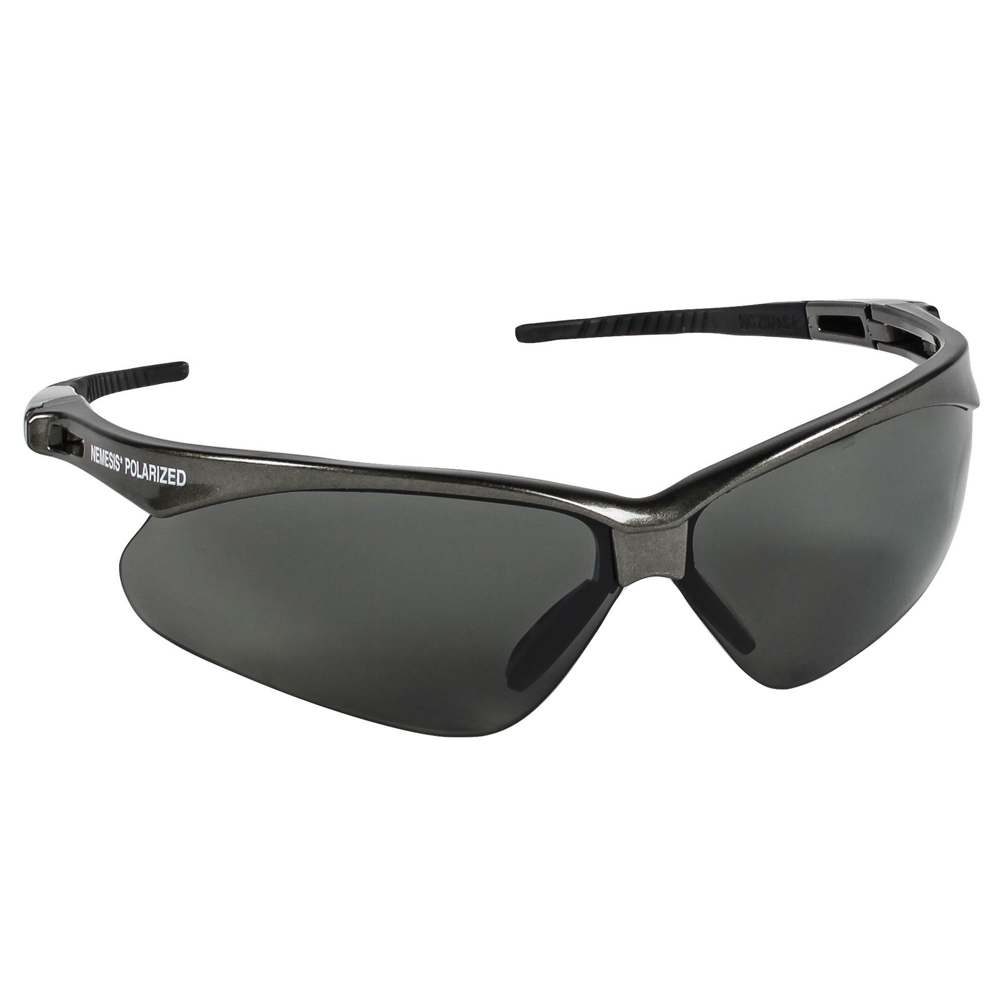 KleenGuard Nemesis Polarized Smoke R3 Safety Glasses White Cap