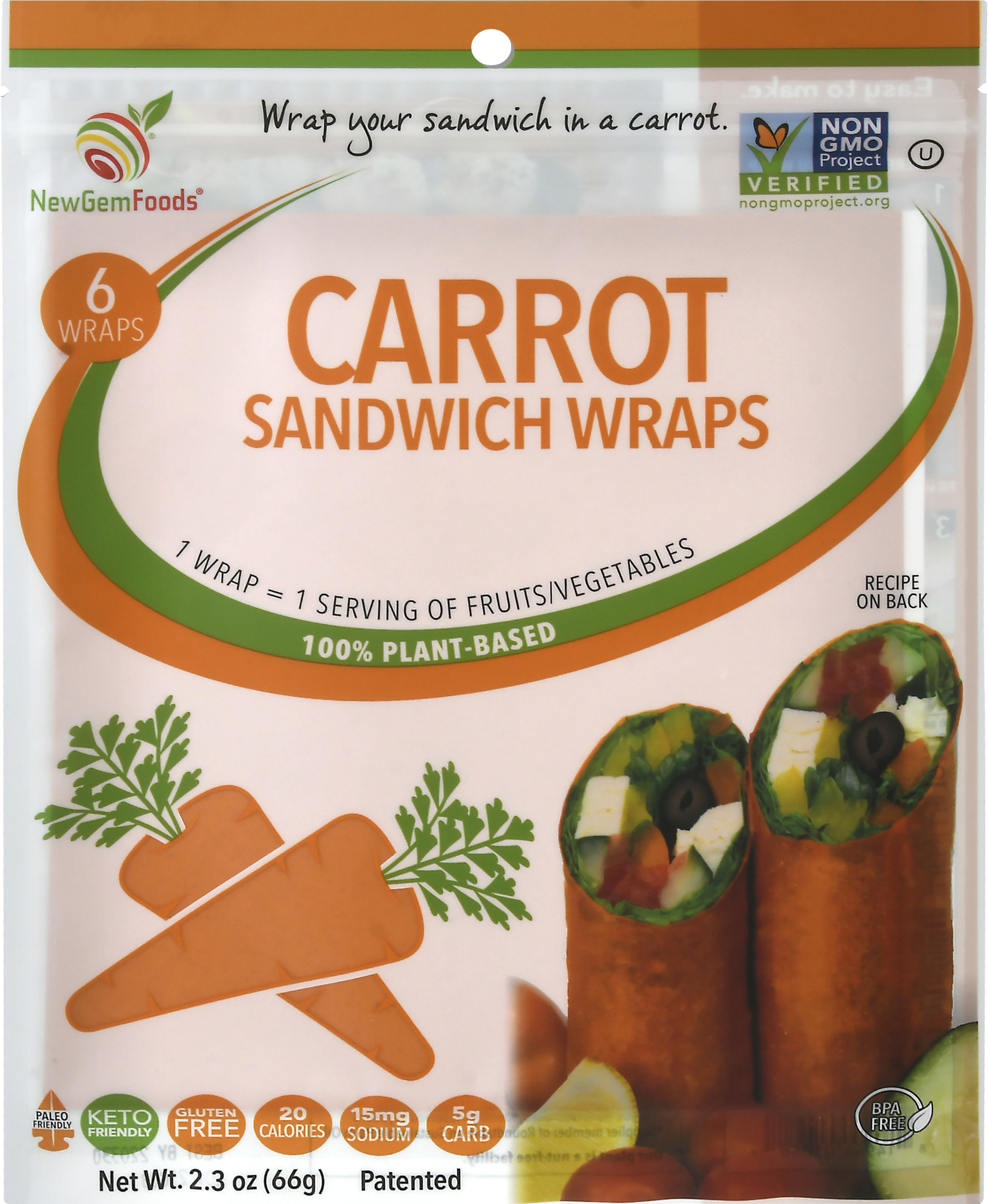 Sandwich Wraps, Carrot