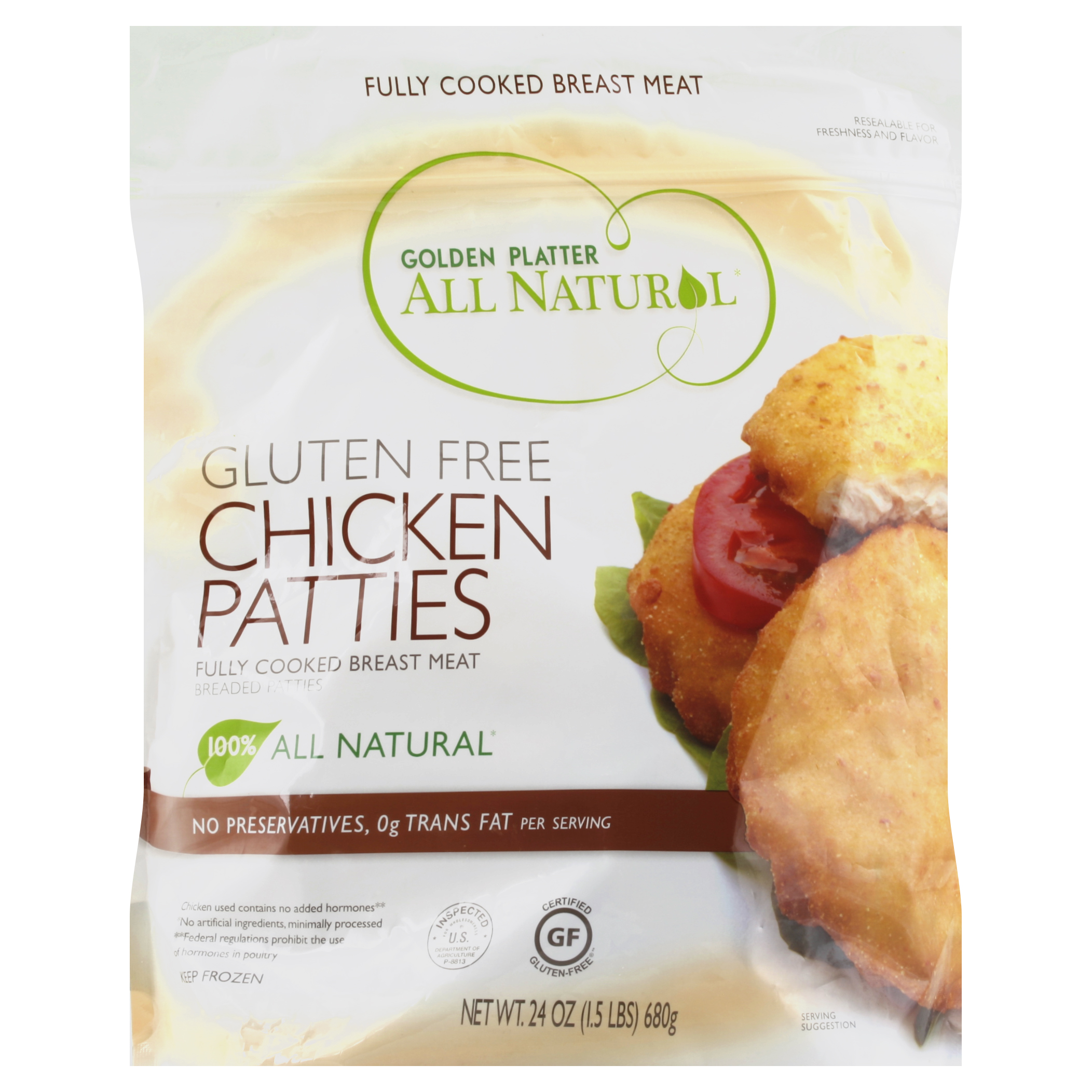 Golden Platter Chicken Patties 24 Oz