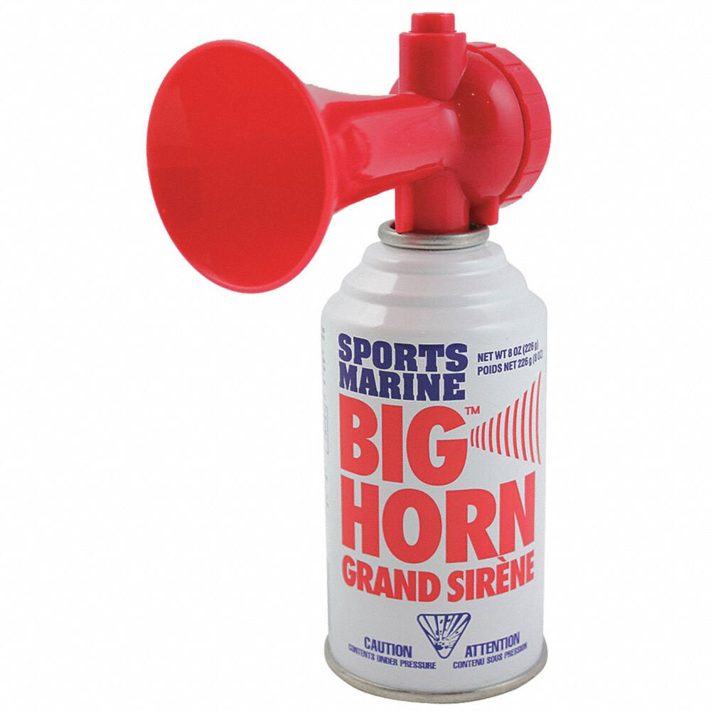 White Cap  Fiamm Air Horn with 8 oz. Can