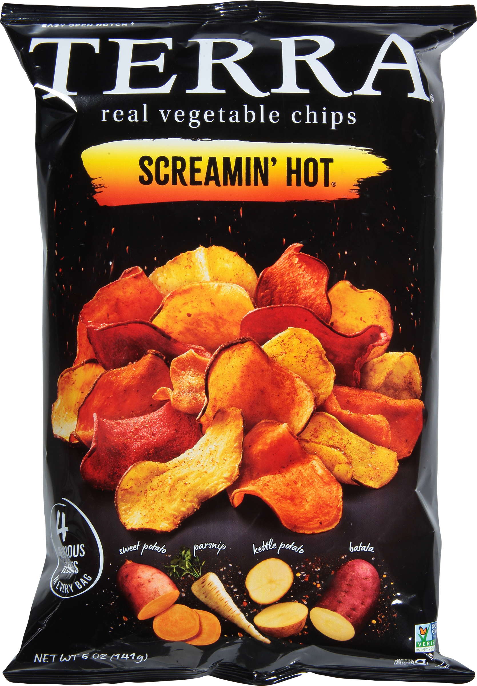 Vegetable Chips, Real, Screamin' Hot