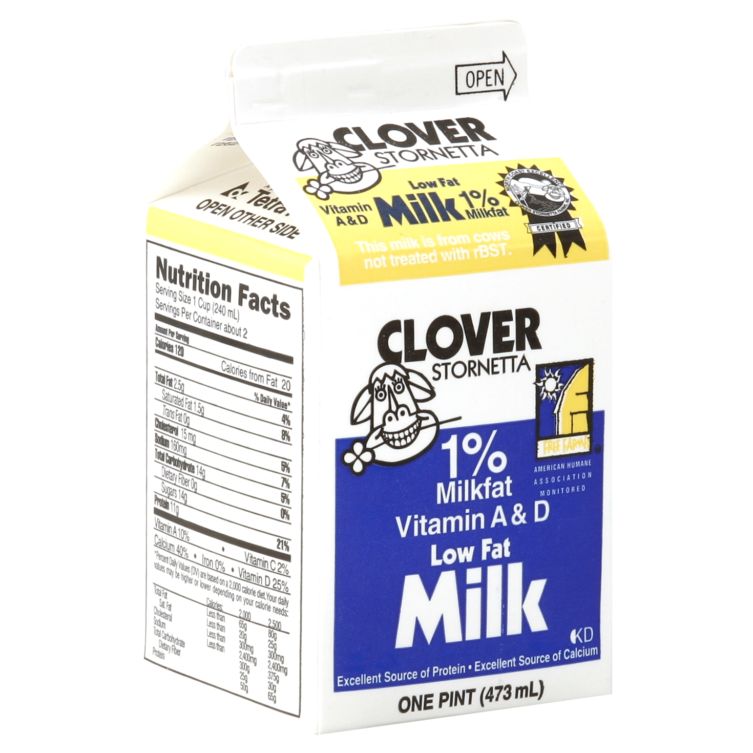Clover Milk 1 Pt