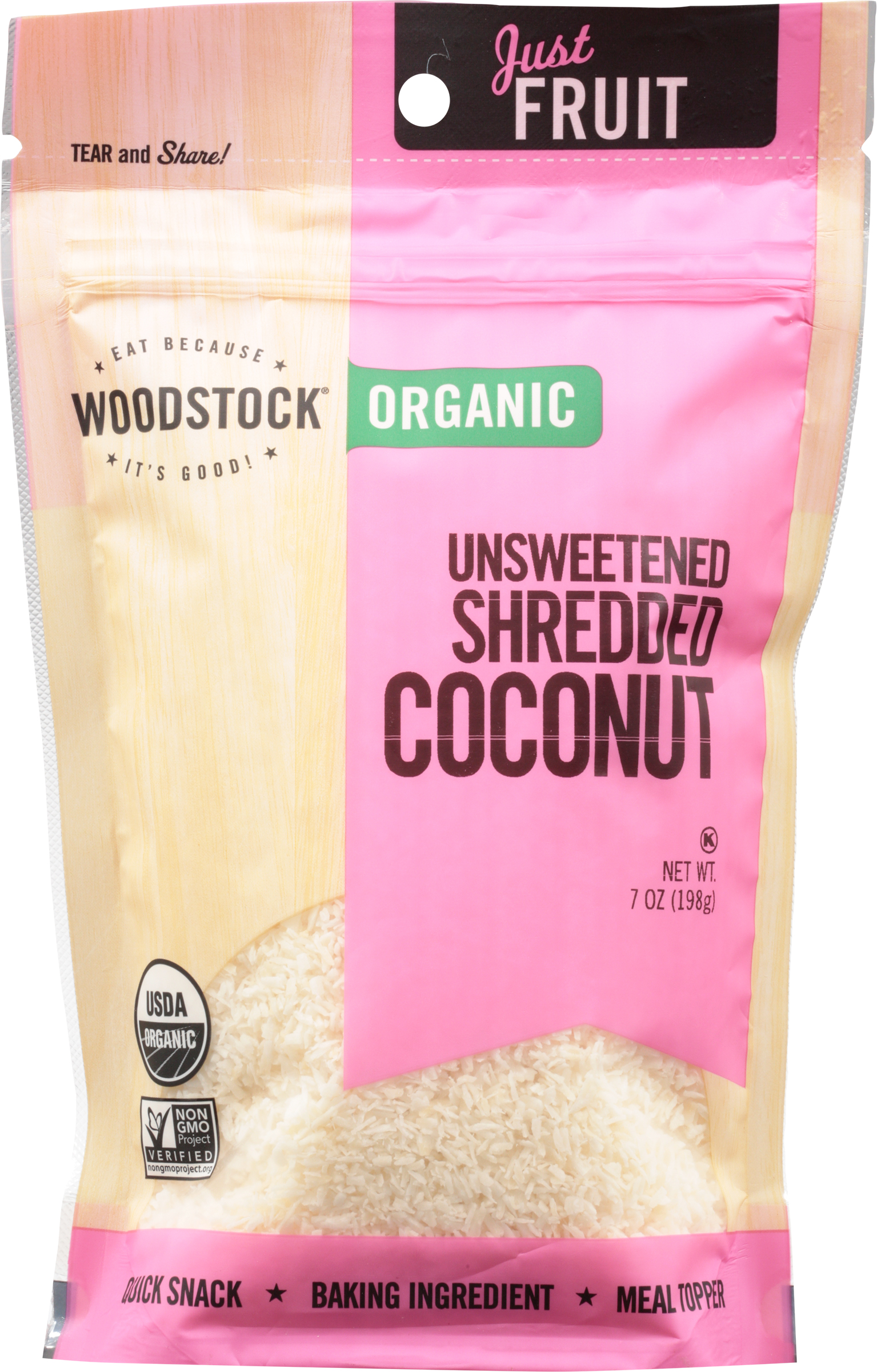 Coconut, Organic, Shredded, Unsweetened