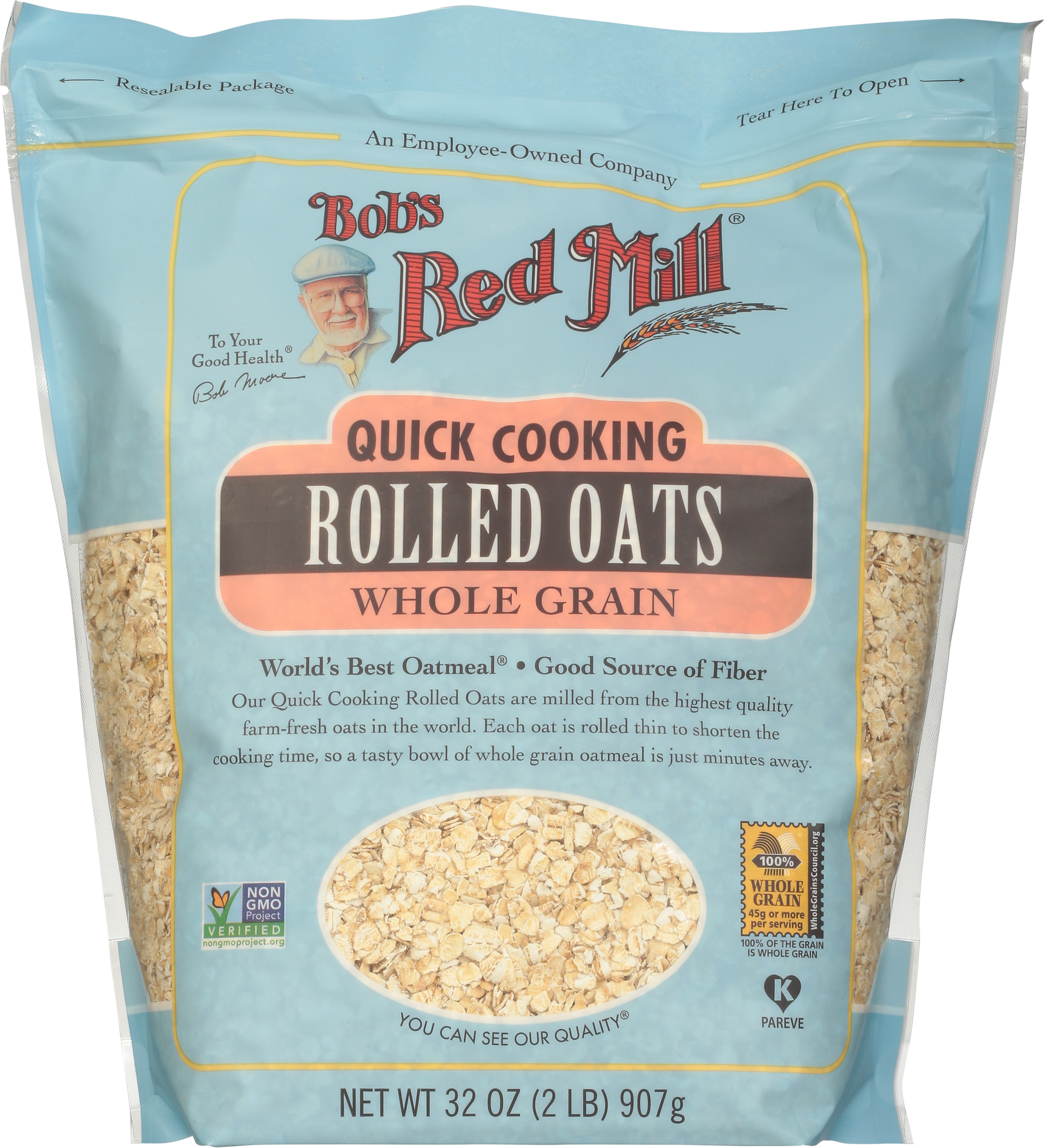 Rolled Oats, Quick Cooking, Whole Grain