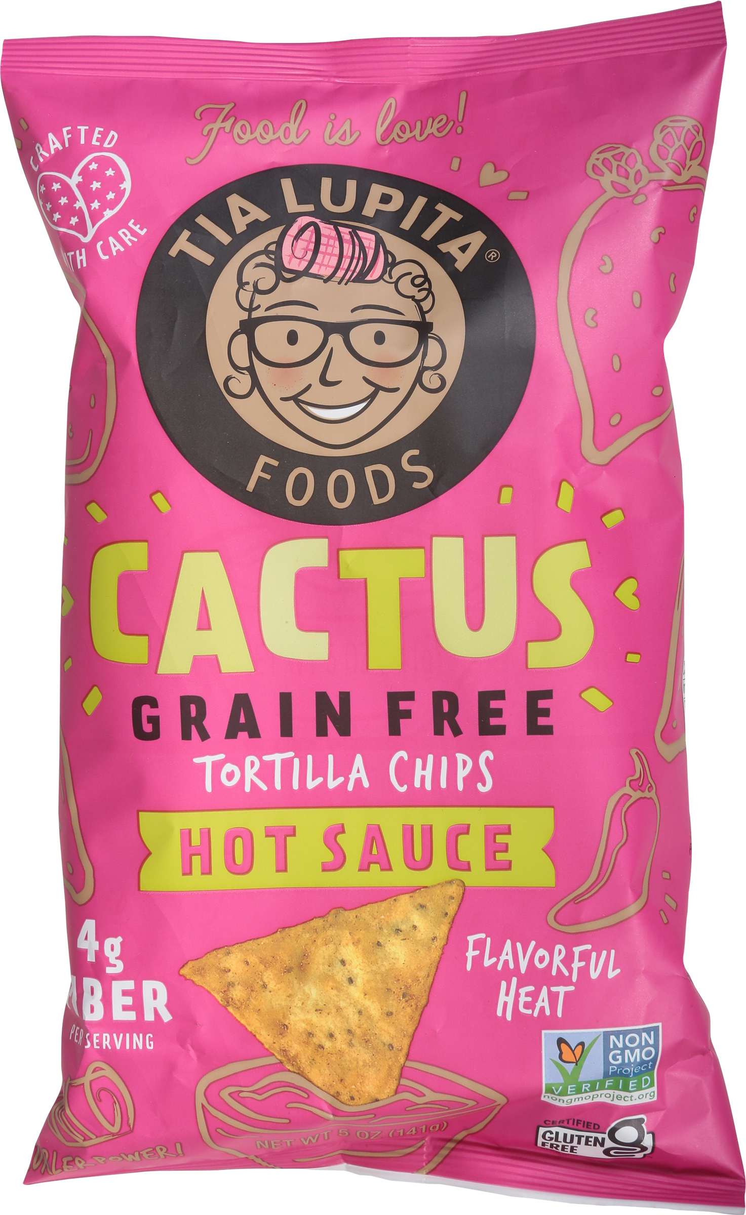 Tortilla Chips, Grain Free, Hot Sauce, Cactus