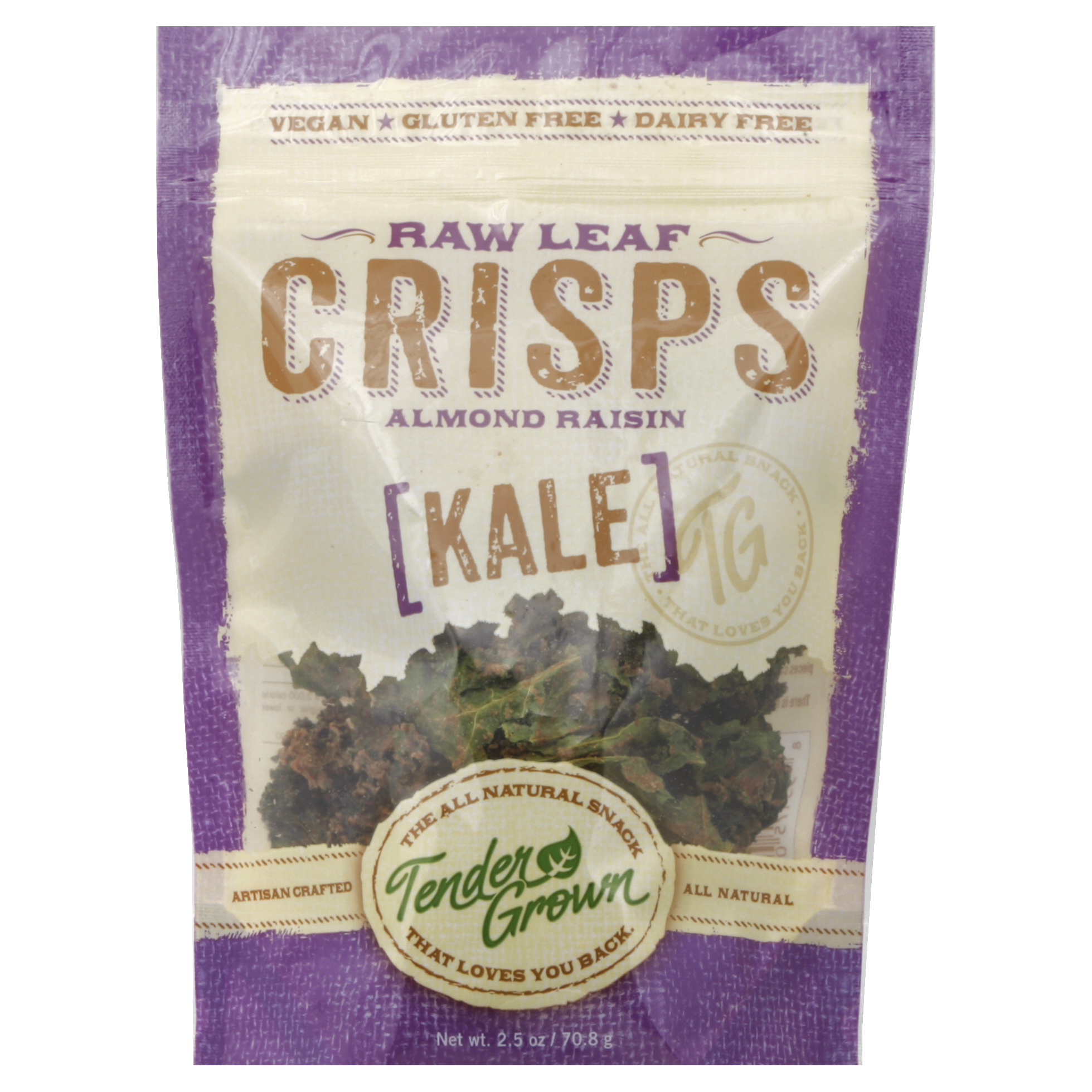 Tender Grown Raw Leaf Crisps 2.5 Oz