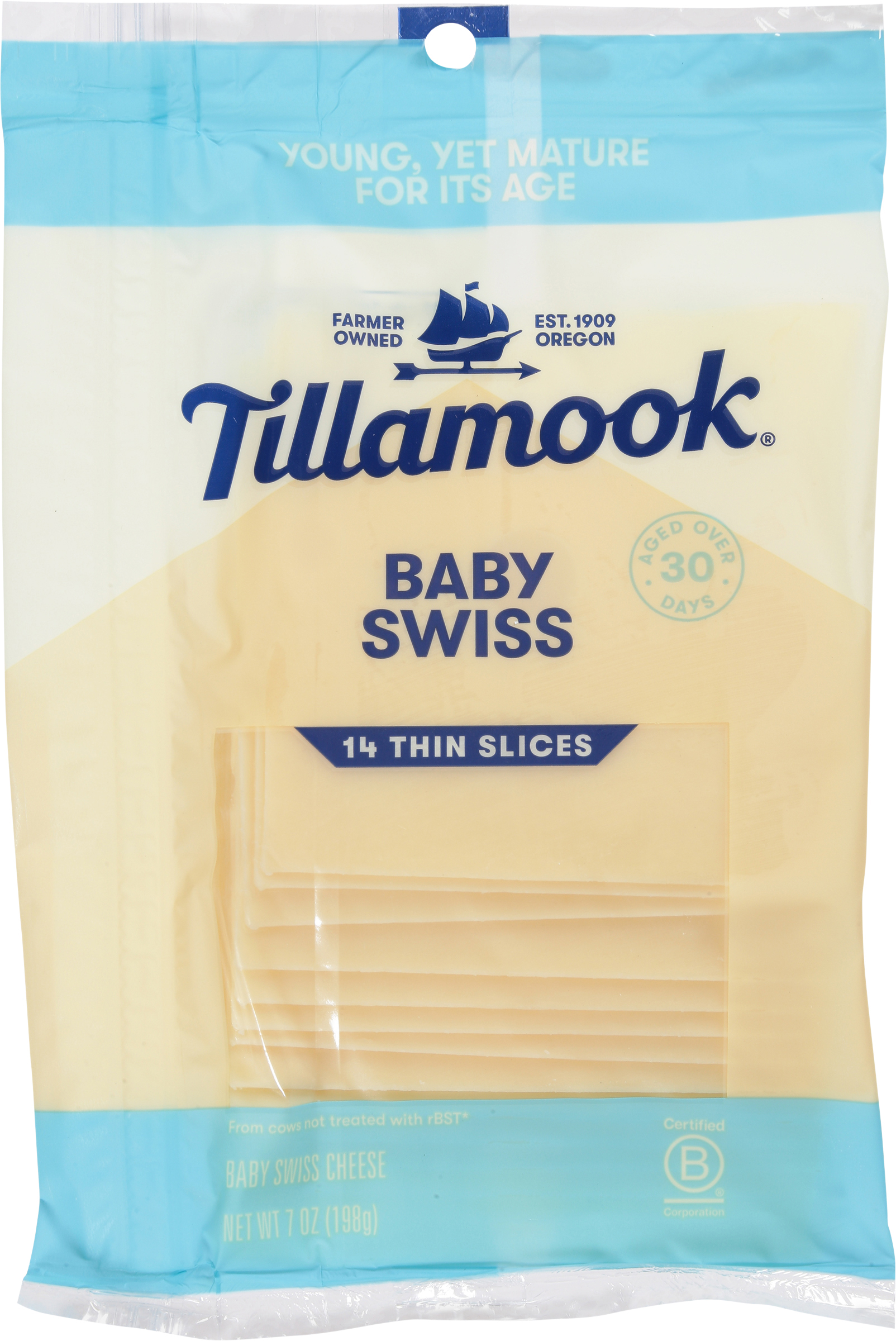 Cheese, Baby Swiss, Thin Slices