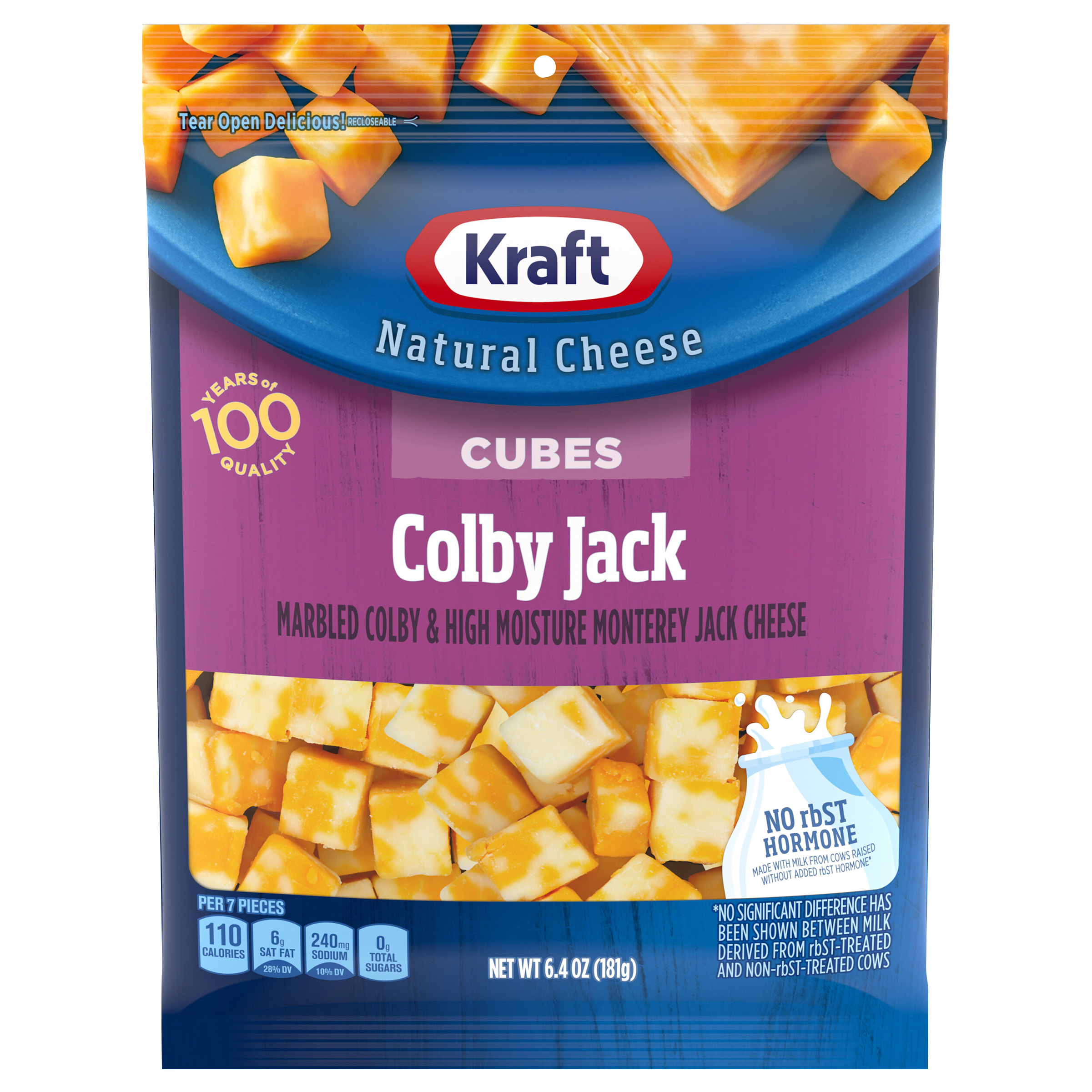 Cheese, Colby Jack, Cubes image