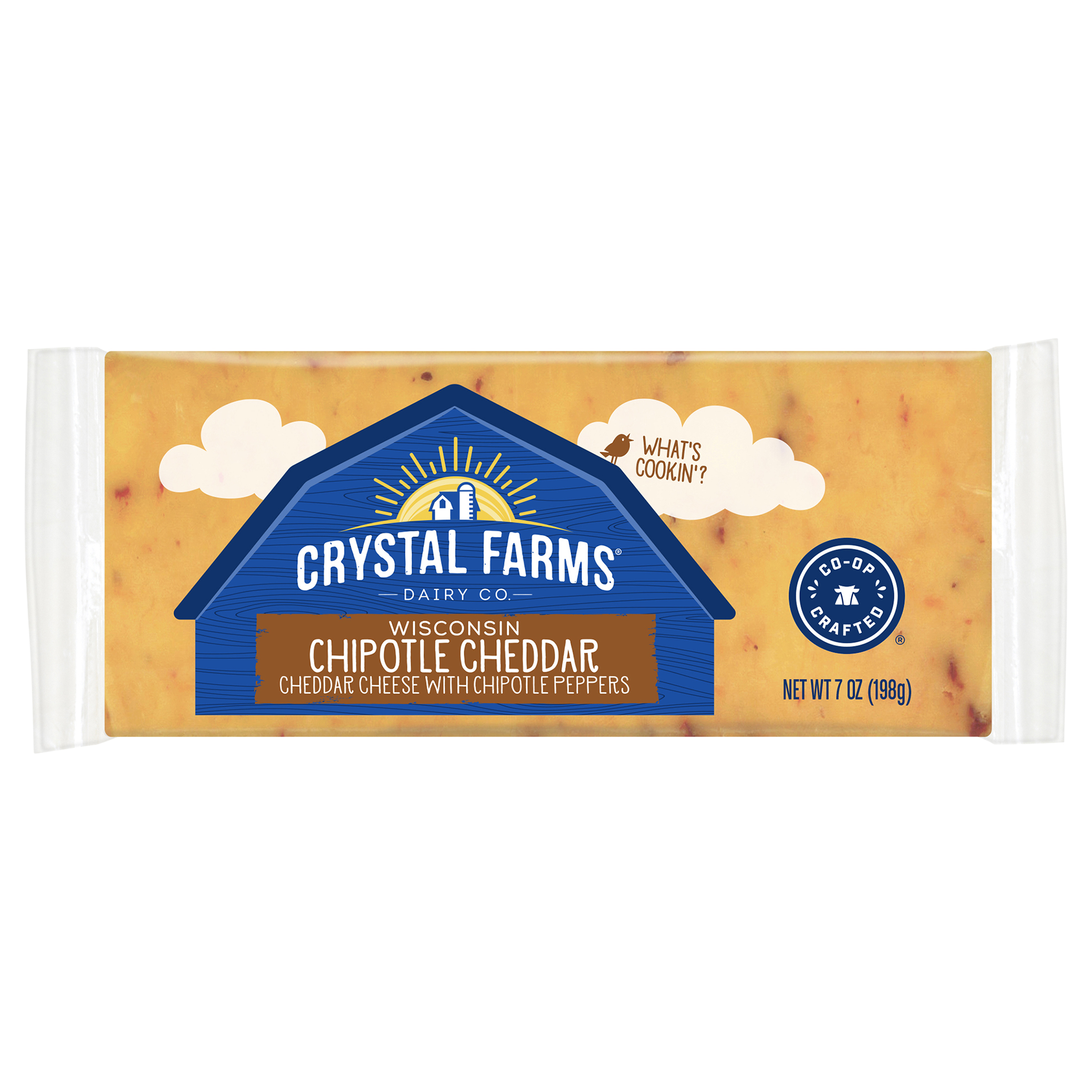 Crystal Farms Wisconsin Chipotle Cheddar Cheese 7 Oz