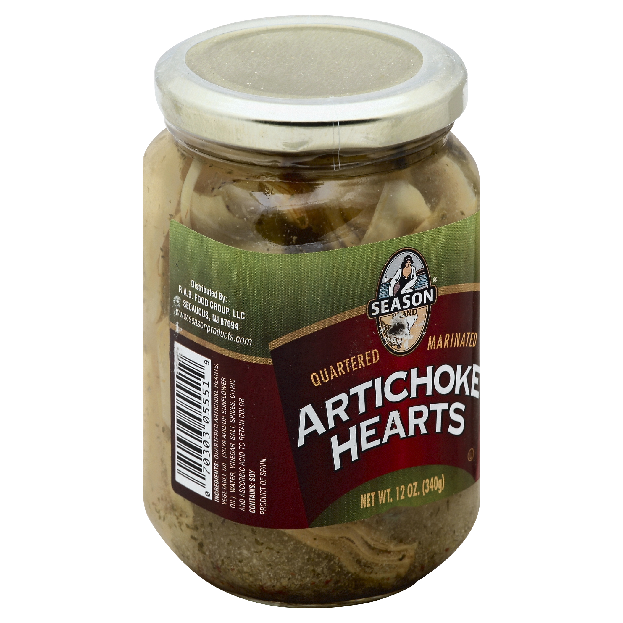 Season Artichoke Hearts 12 Oz
