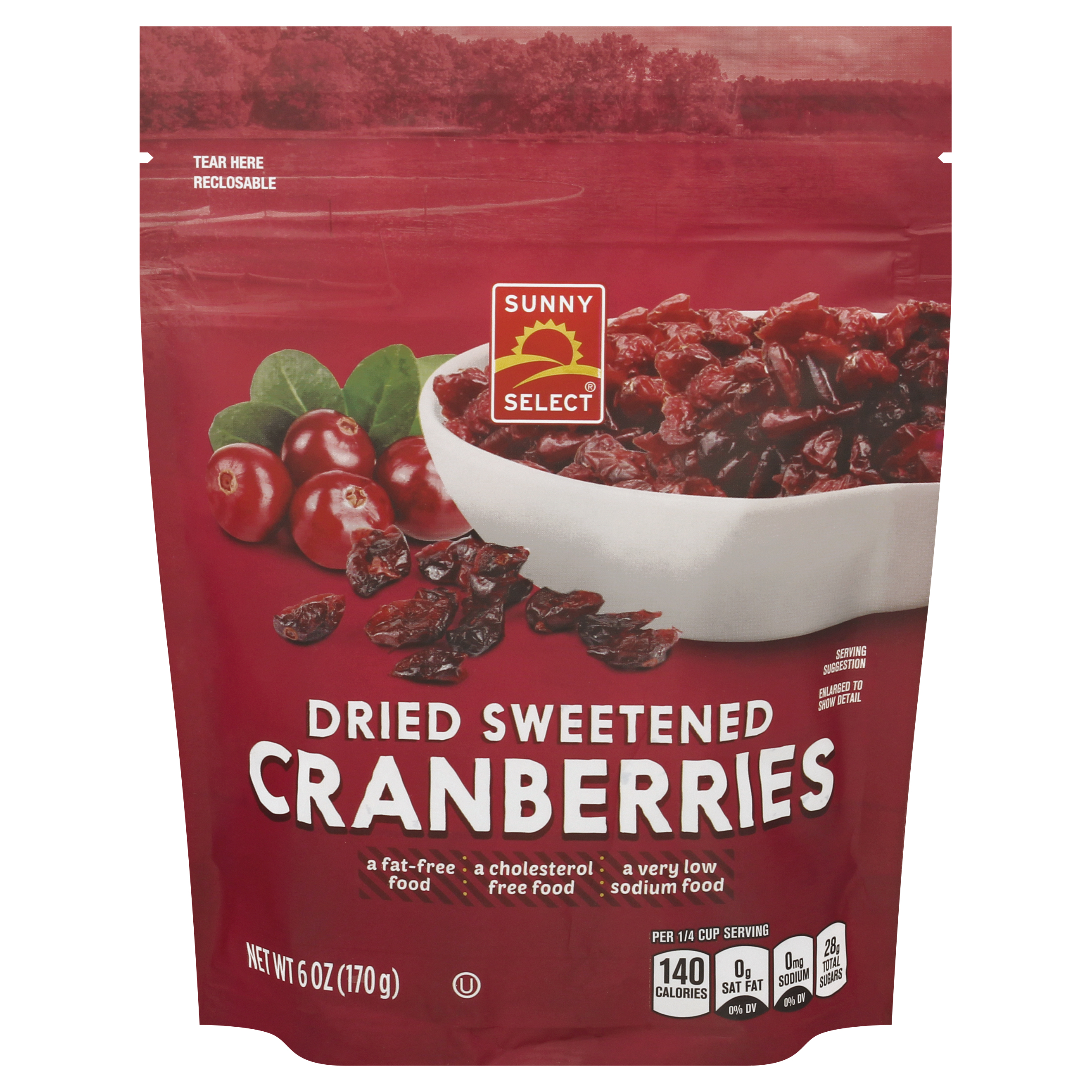 Sunny Select Dried Sweetened Cranberries 6 Oz
