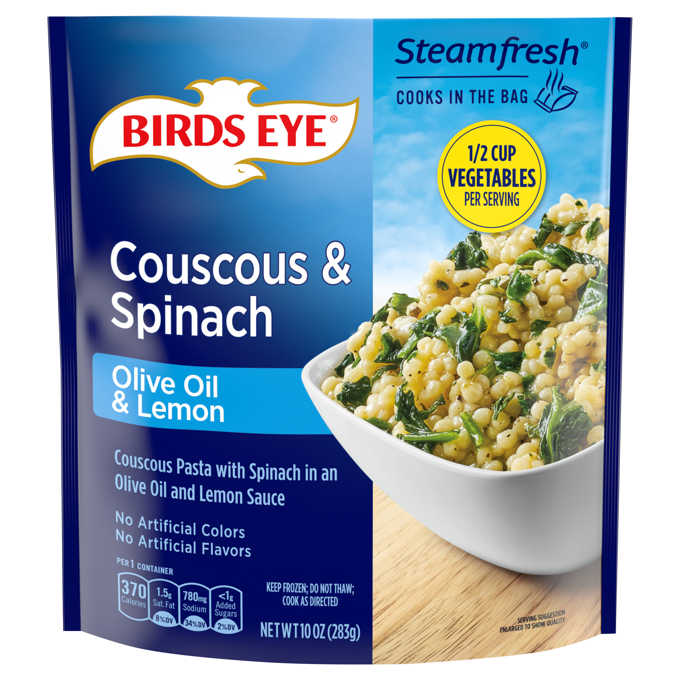 Couscous & Spinach, Olive Oil & Lemon