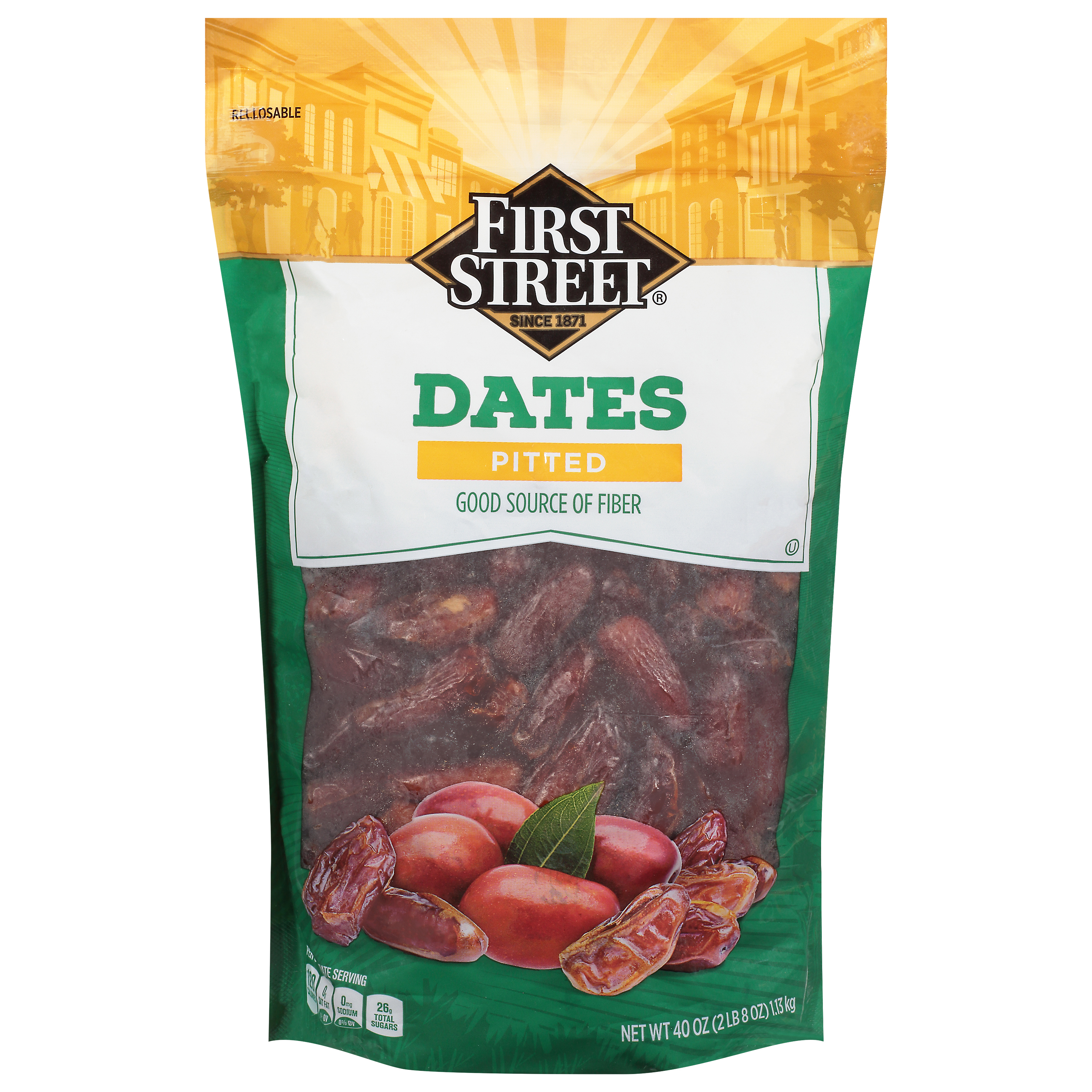 First Street Pitted Dates 40 Oz Pouch