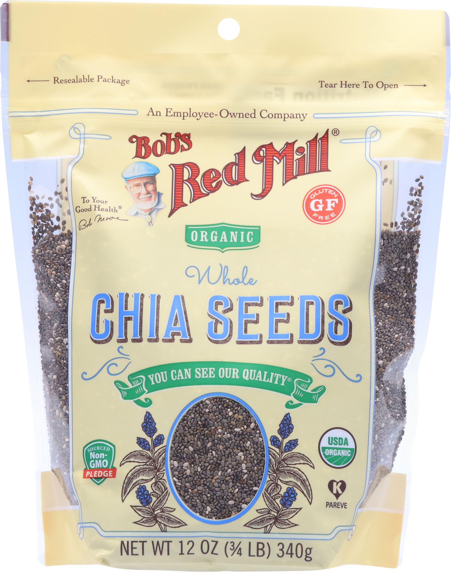 Chia Seeds, Organic, Whole