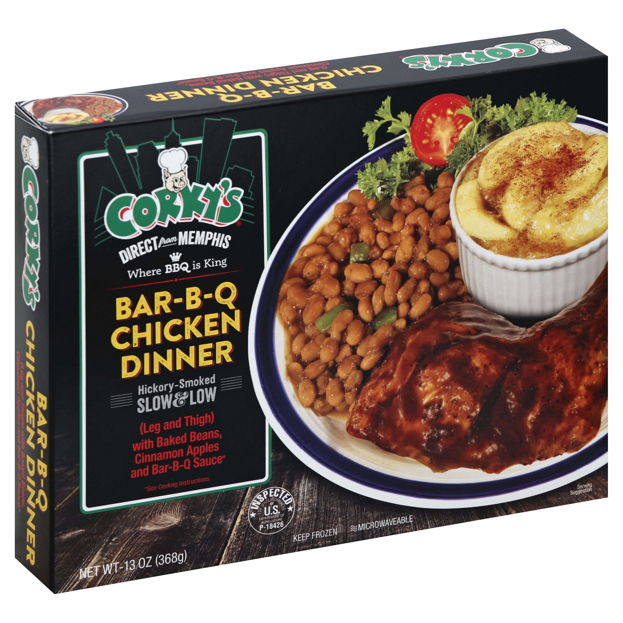 Corkys Bar-b-q Chicken Dinner 13 Oz