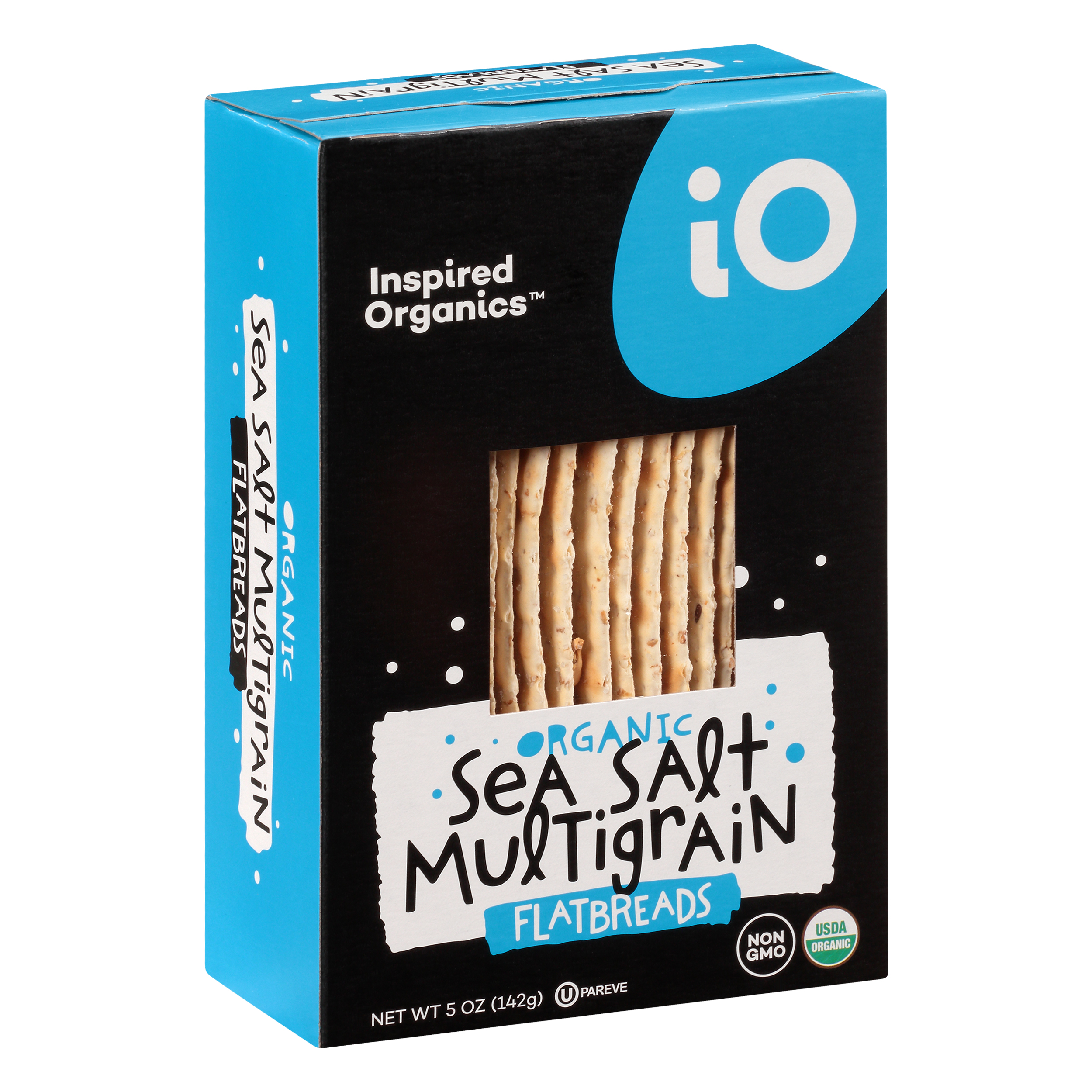 Inspired Organics Organic Sea Salt Multigrain Flatbreads 5 Oz