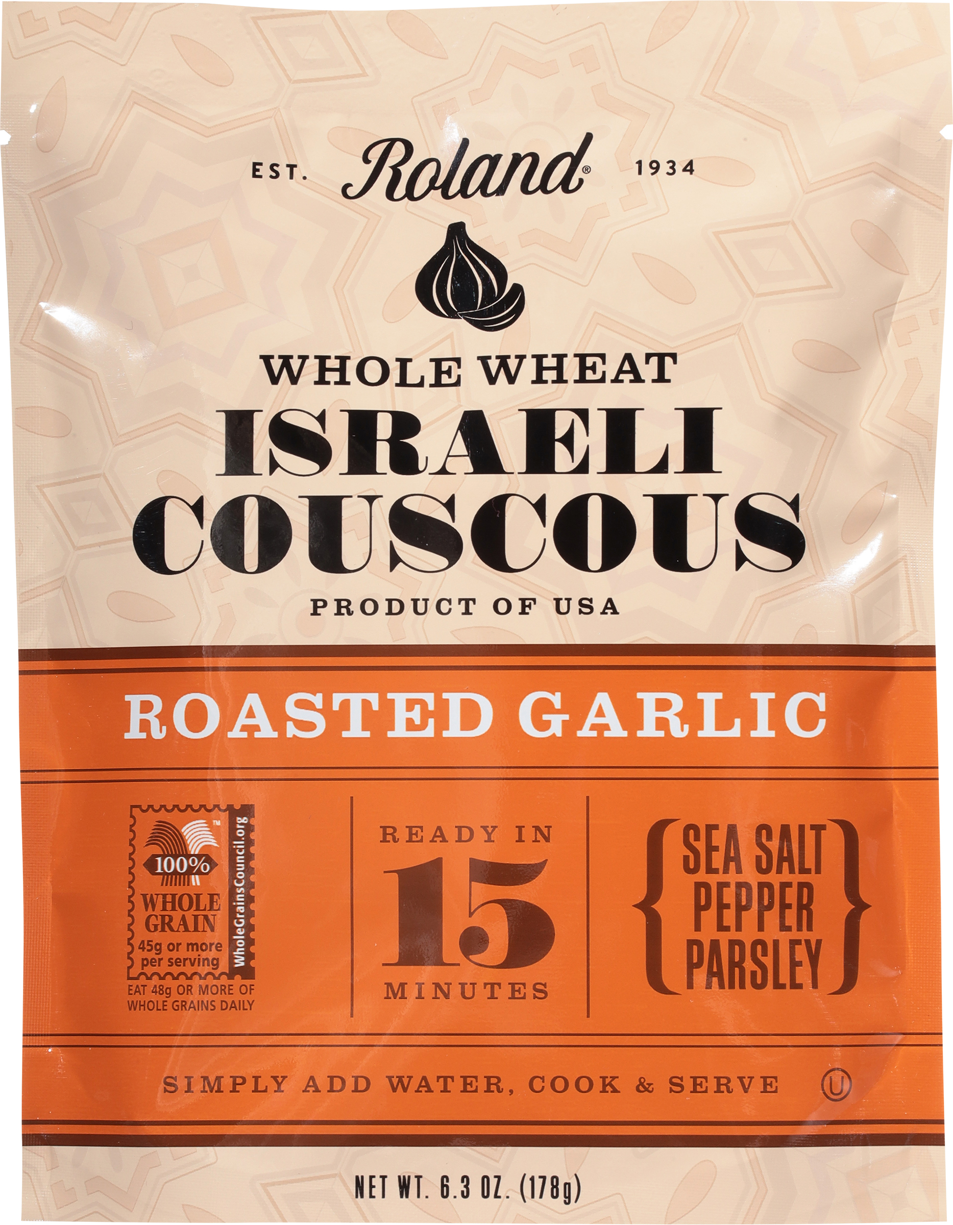 Israeli Couscous, Roasted Garlic, Whole Wheat