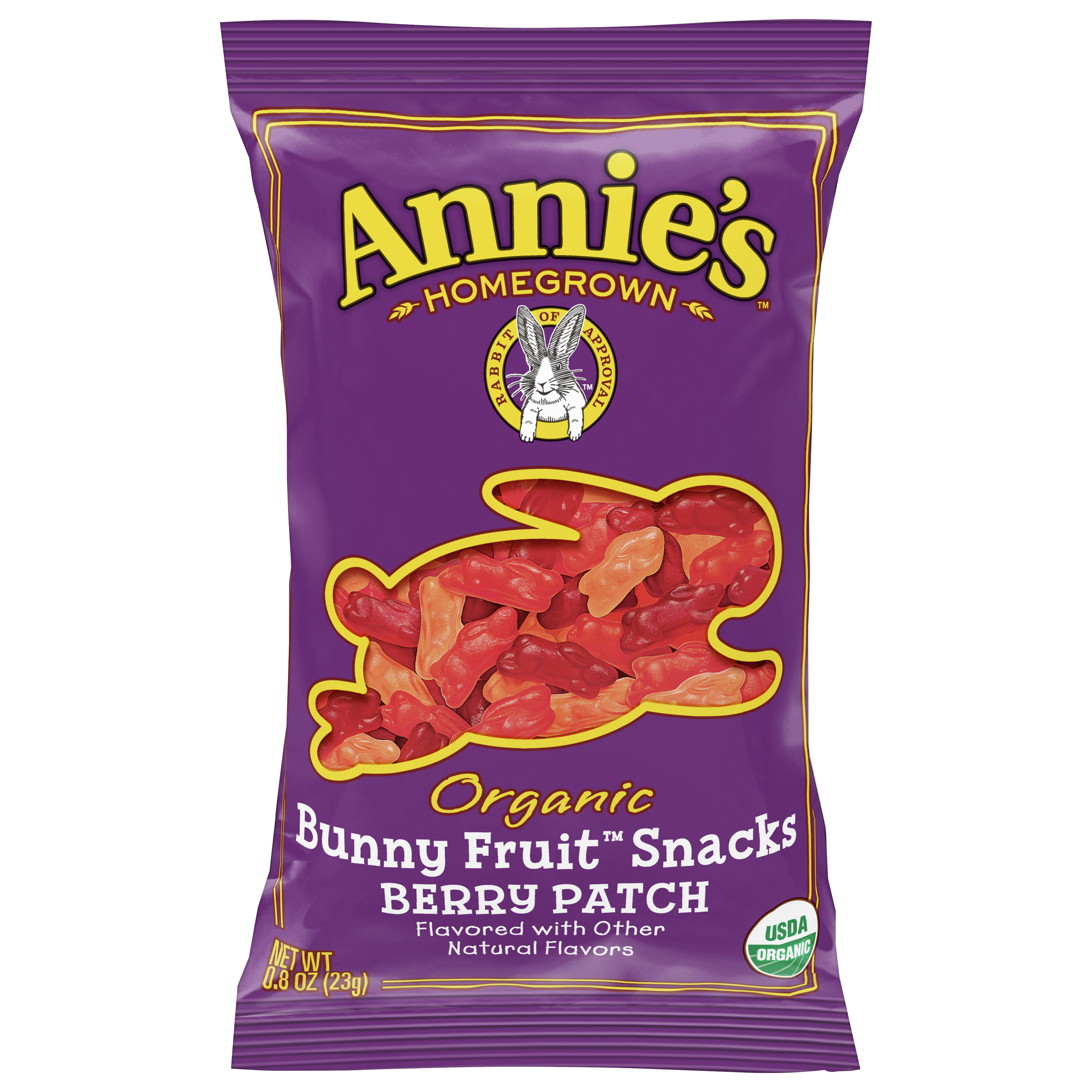 Bunny Fruit Snacks, Organic, Berry Patch