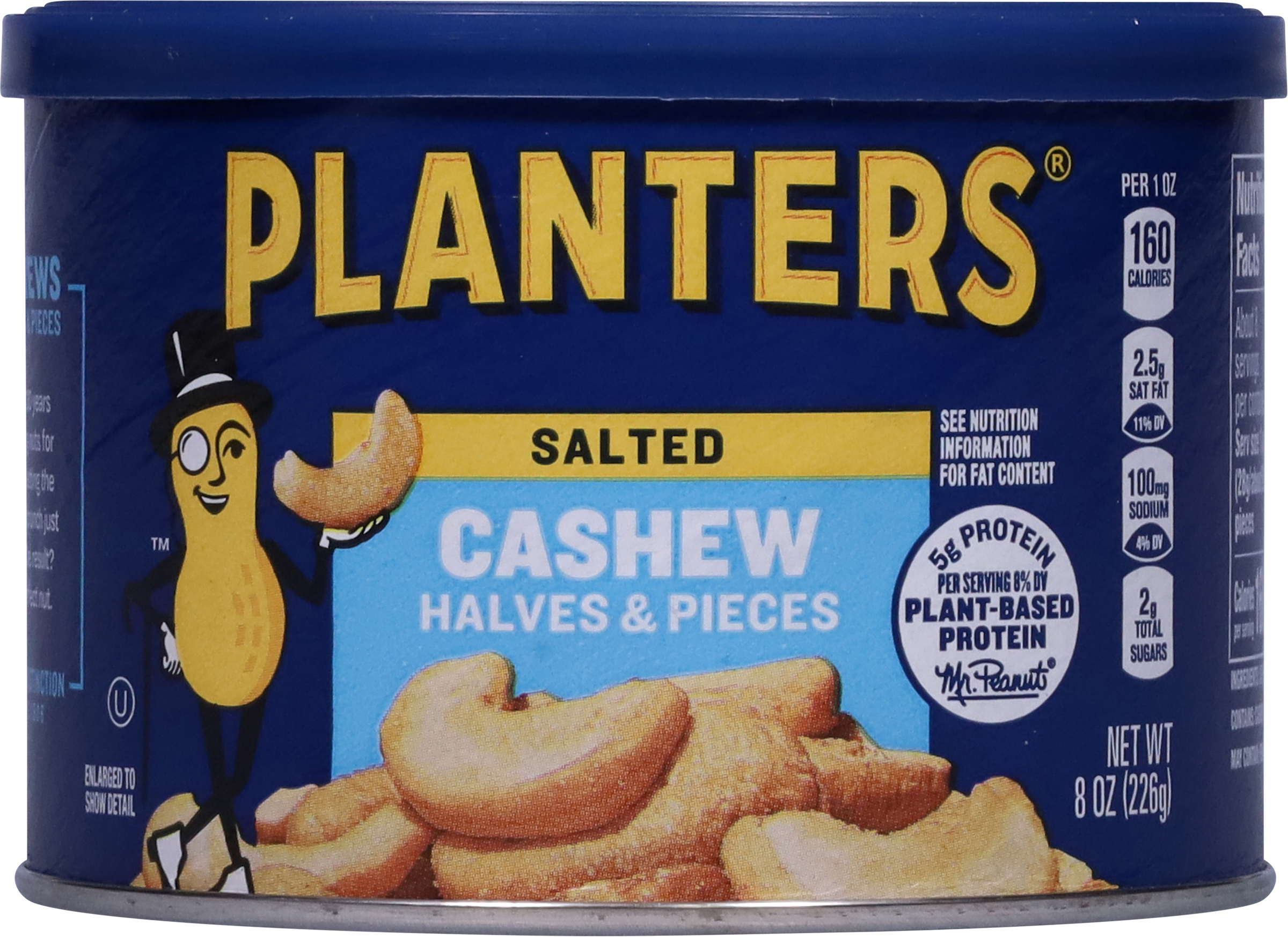 Calories in Cashews, Whole, Salted, Deluxe from Planters