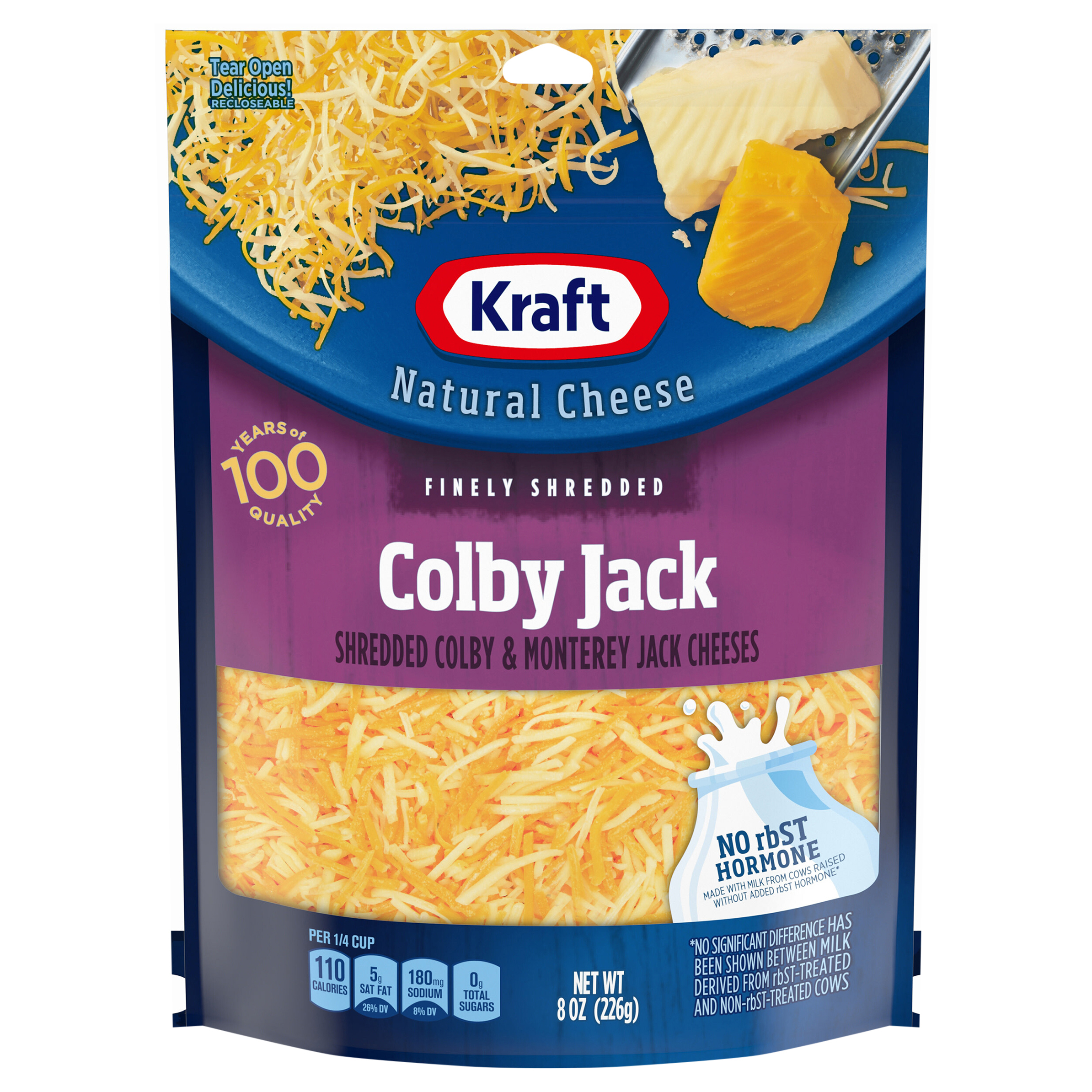 Finely Shredded Cheese, Colby Jack