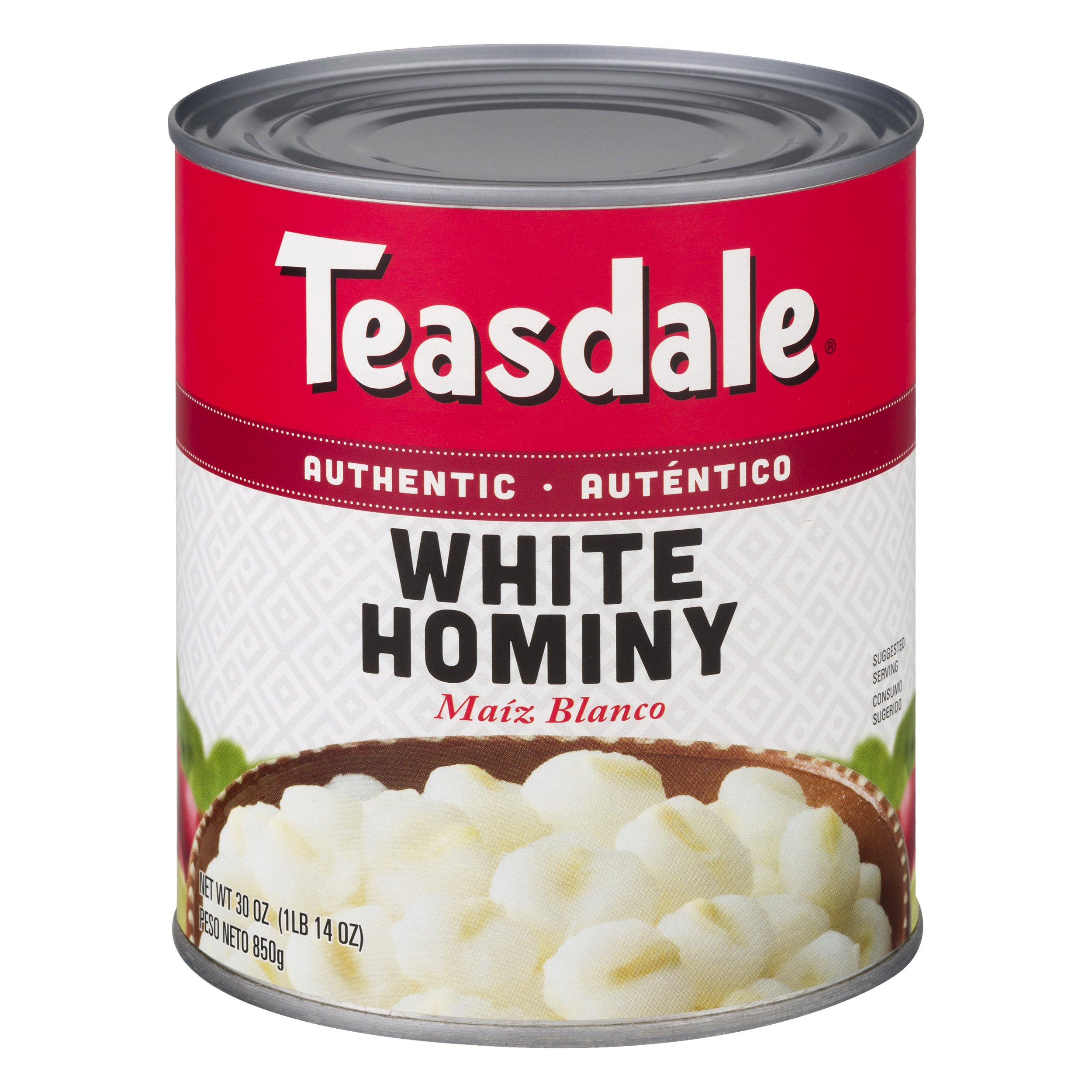 Teasdale White Hominy 30 Oz