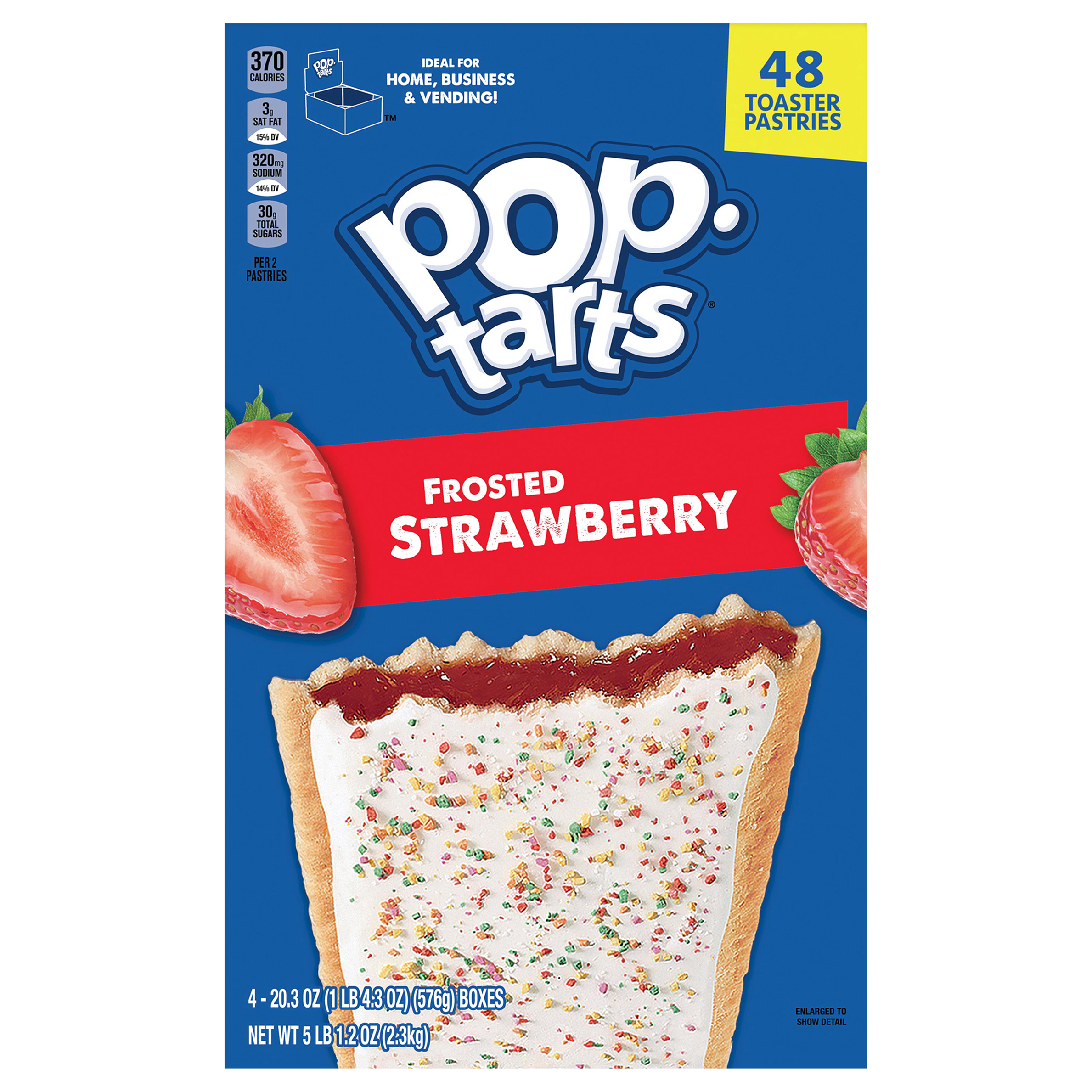 Pop-tarts Frosted Strawberry Toaster Pastries 4 - 20.3 Oz Boxes