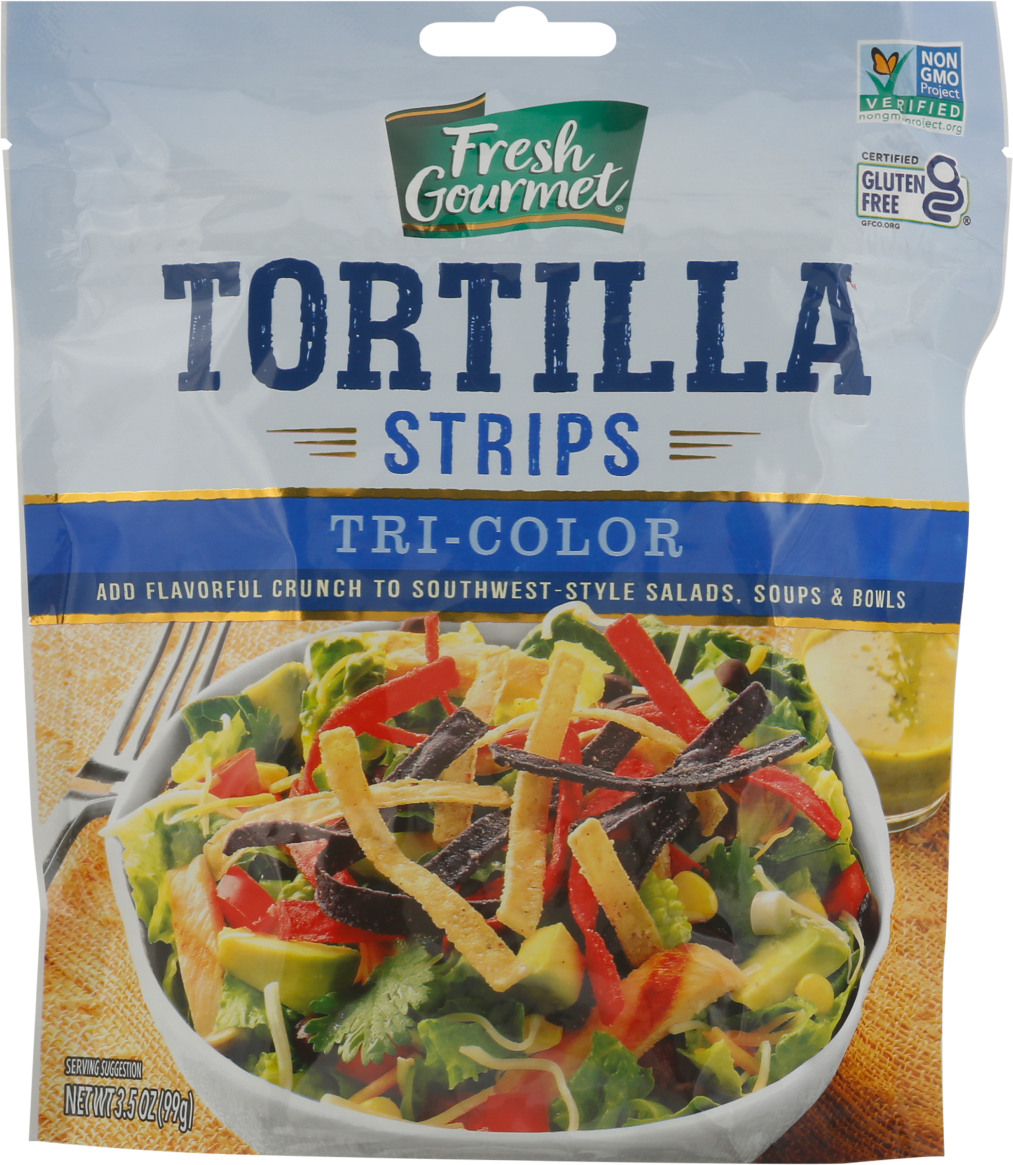 Tortilla Strips, Tri-Color