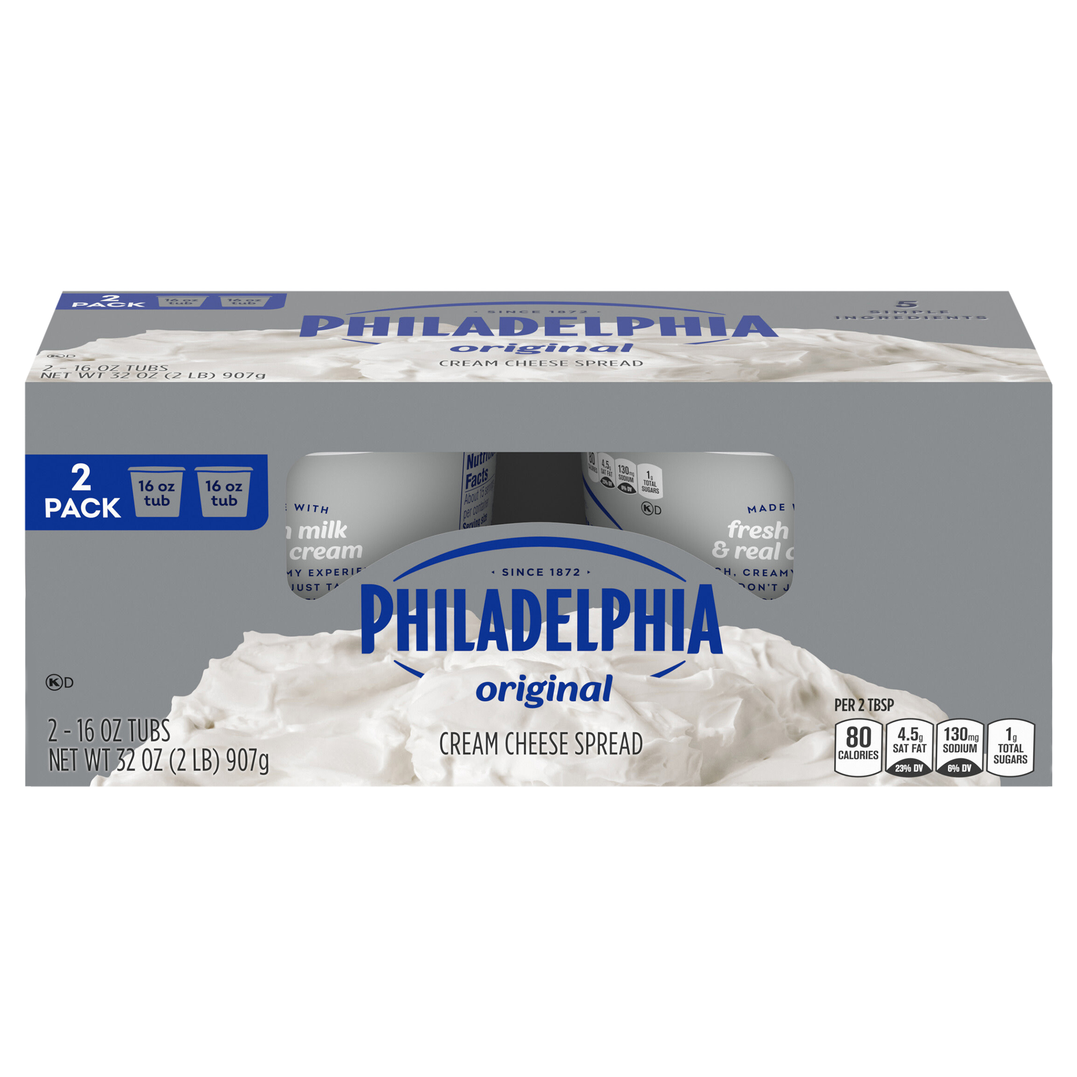 Cream Cheese Spread, Original, 2 Pack
