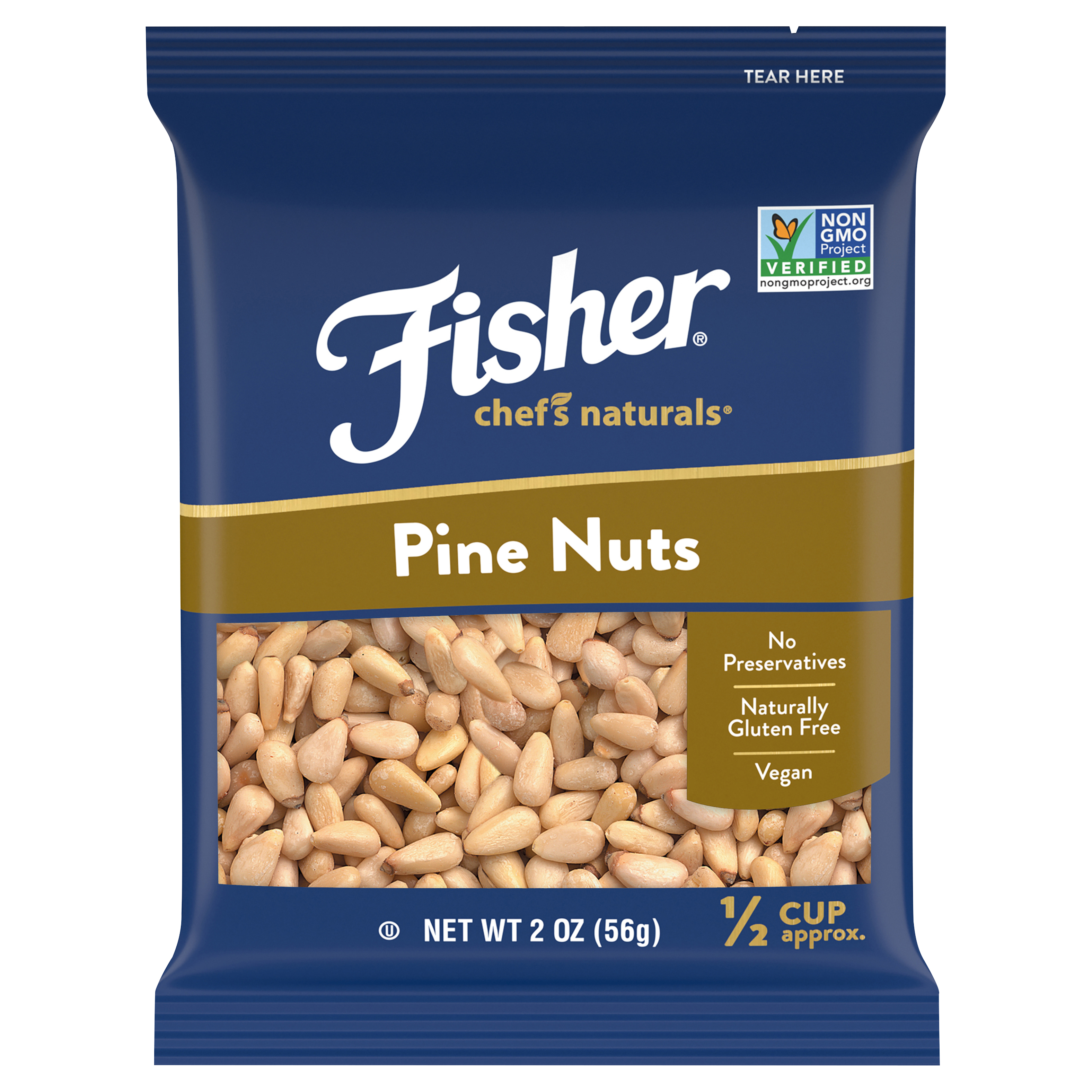 Fisher® Chef's Naturals® Pine Nuts 2 Oz. Bag