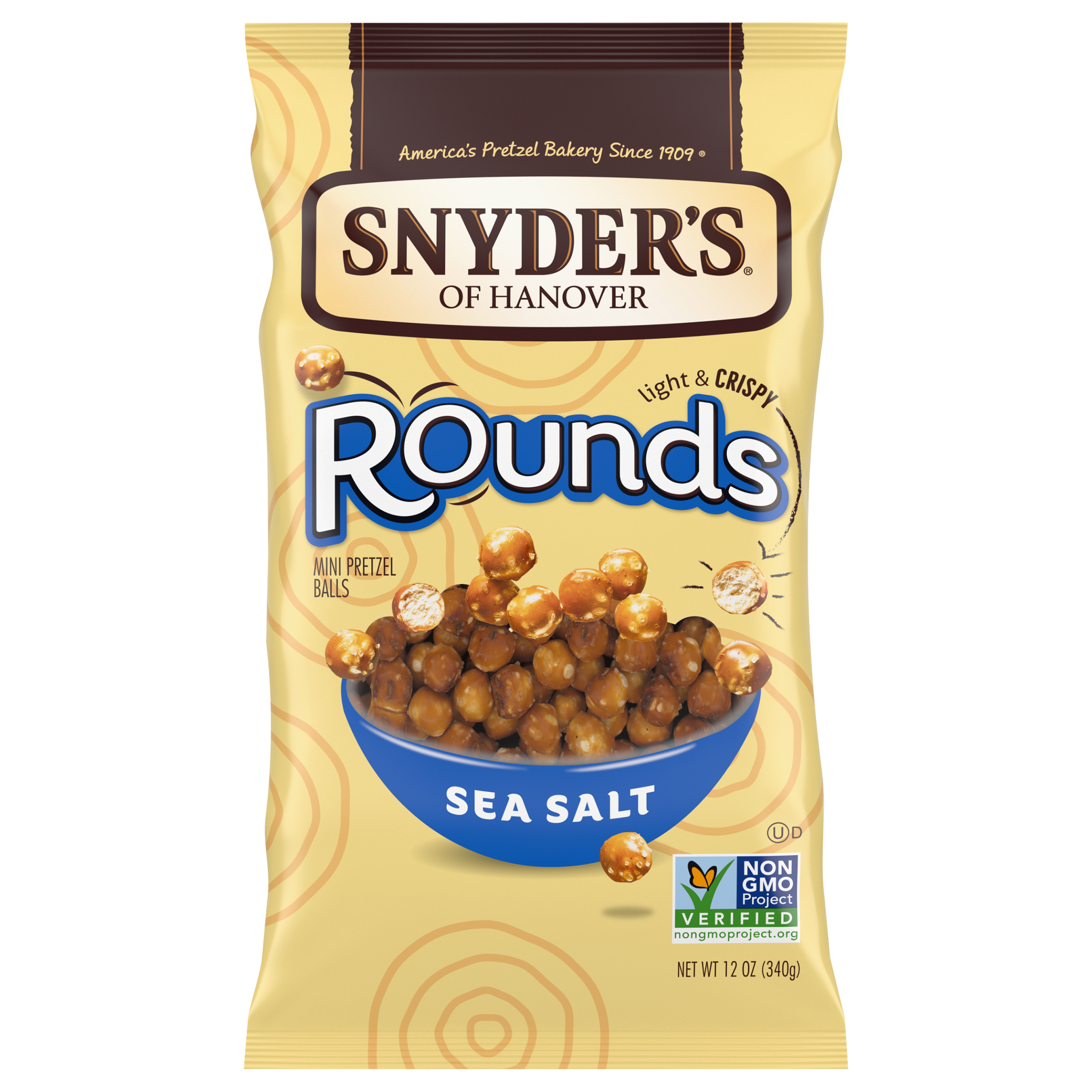 Pretzel Balls, Sea Salt, Rounds, Mini