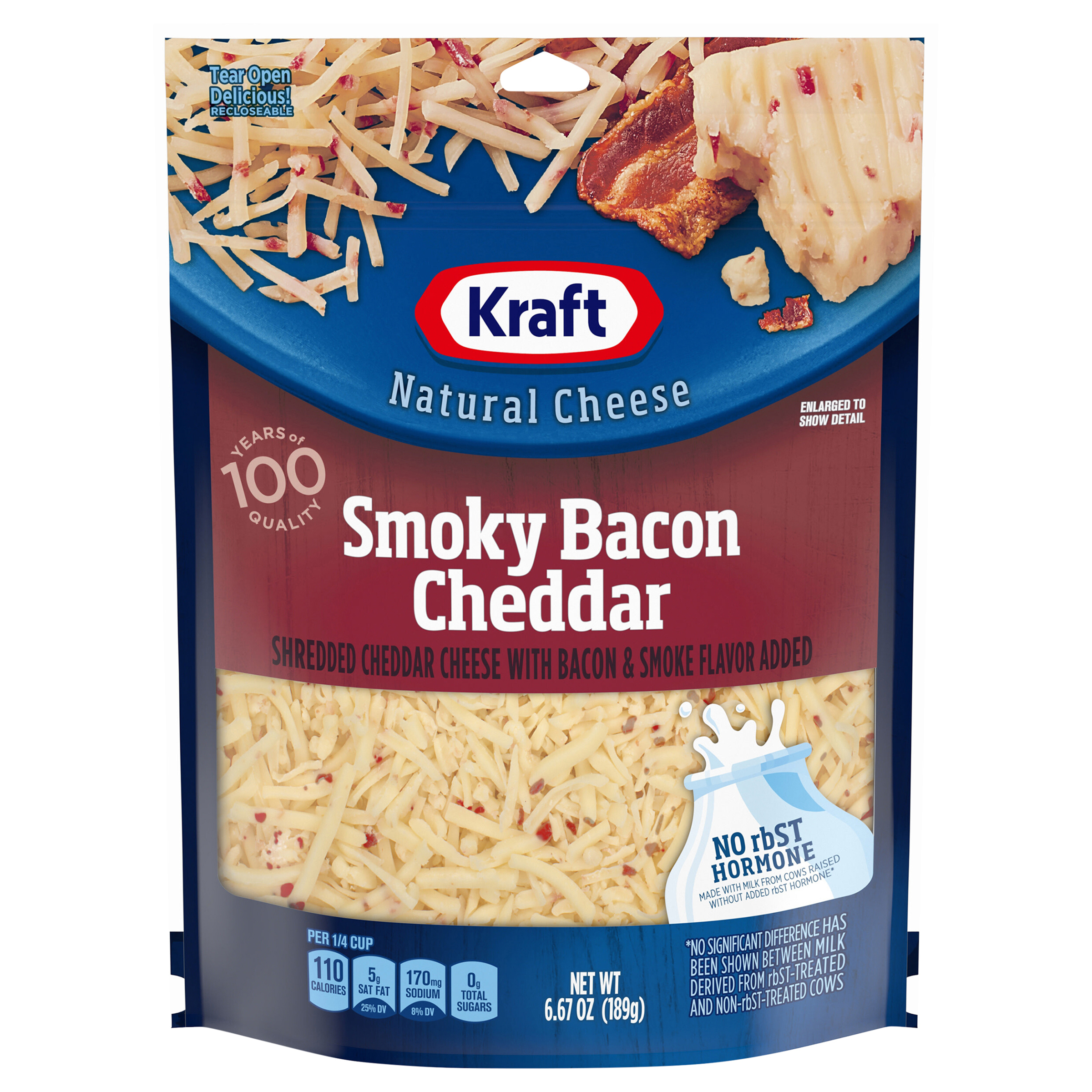 Shredded Cheese, Smoky Bacon Cheddar