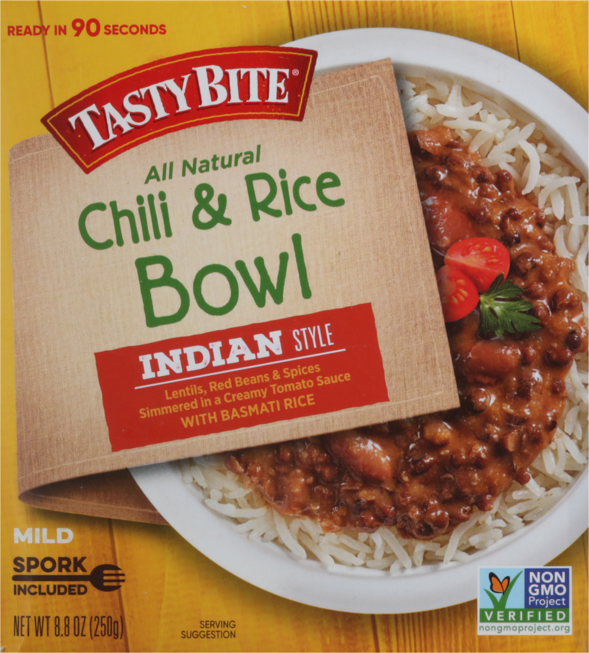Chili & Rice Bowl, Indian Style, Mild
