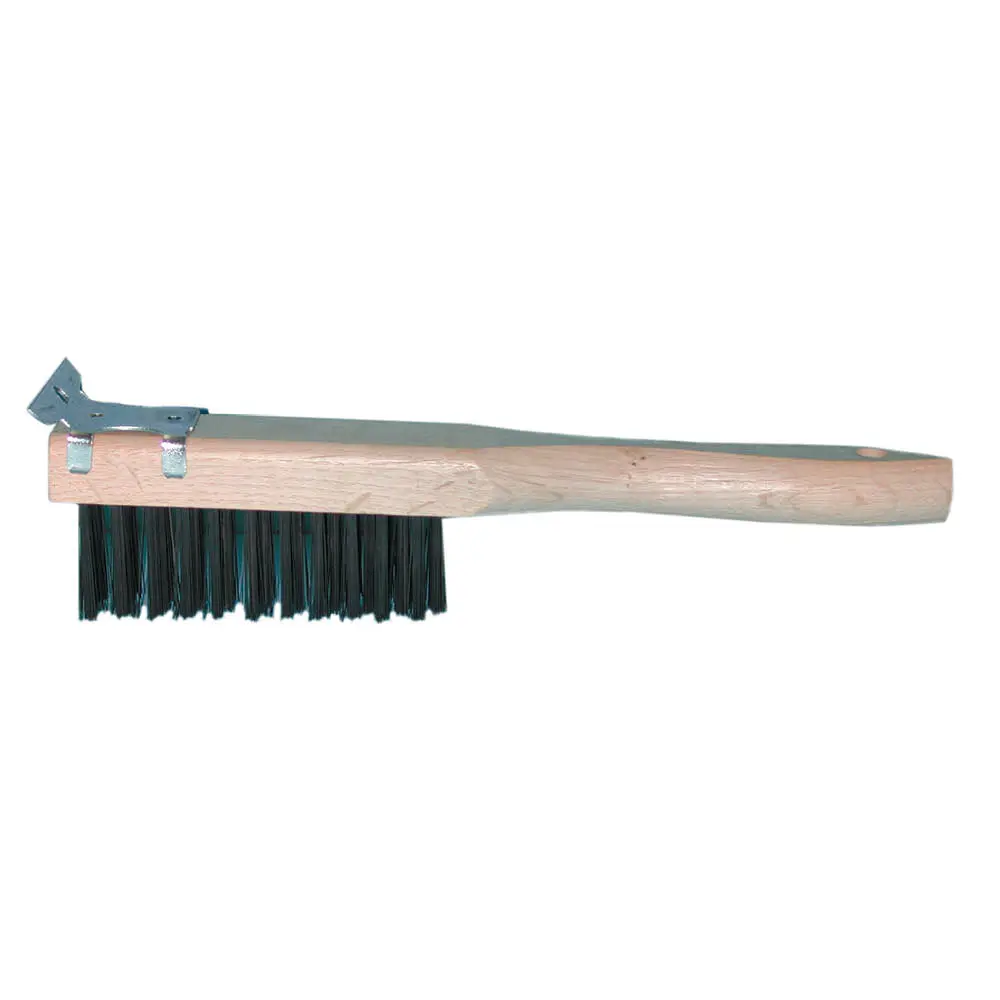 Magnolia Brush 11-1/2" Wire Brush with Scraper 8-SC