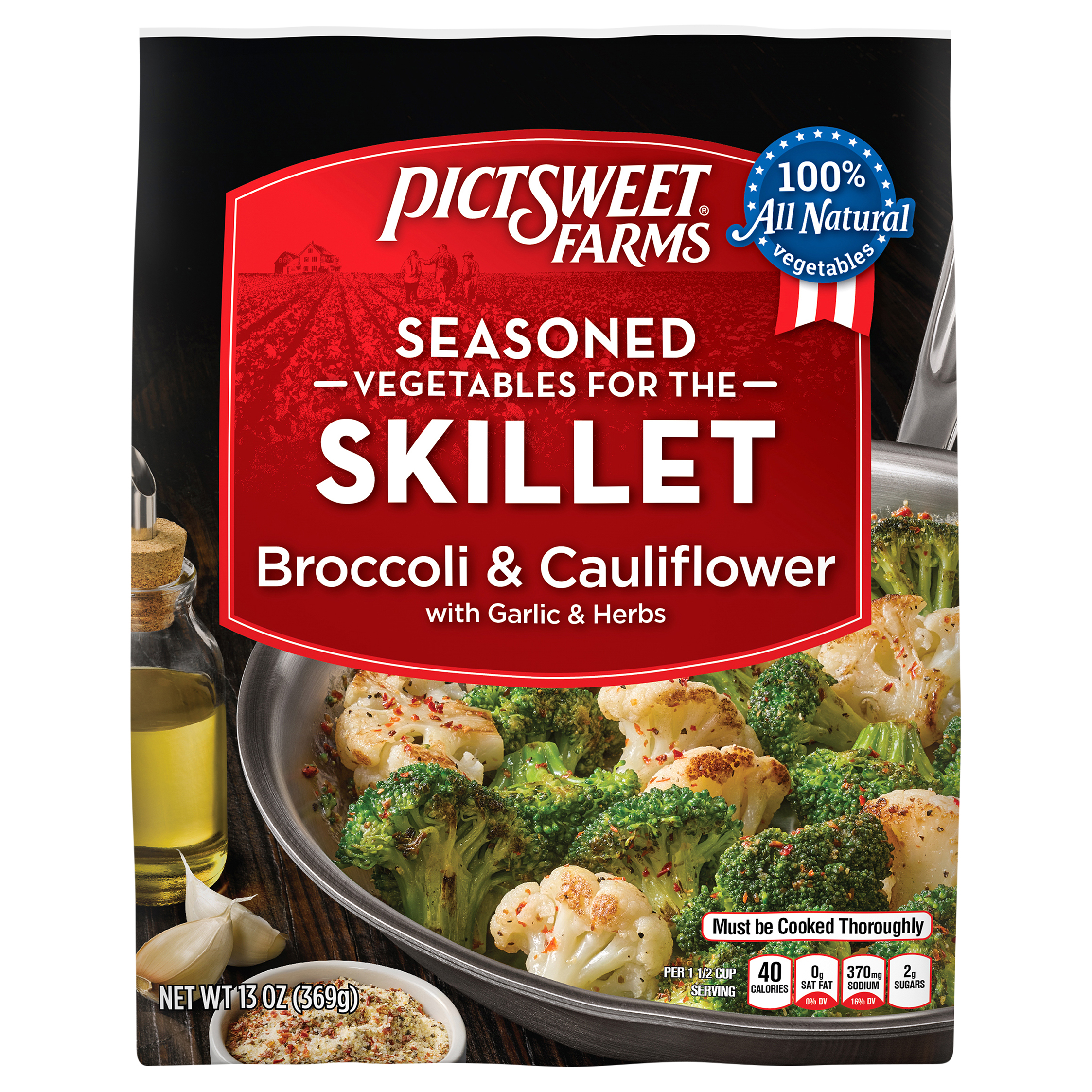 Broccoli & Cauliflower, Seasoned