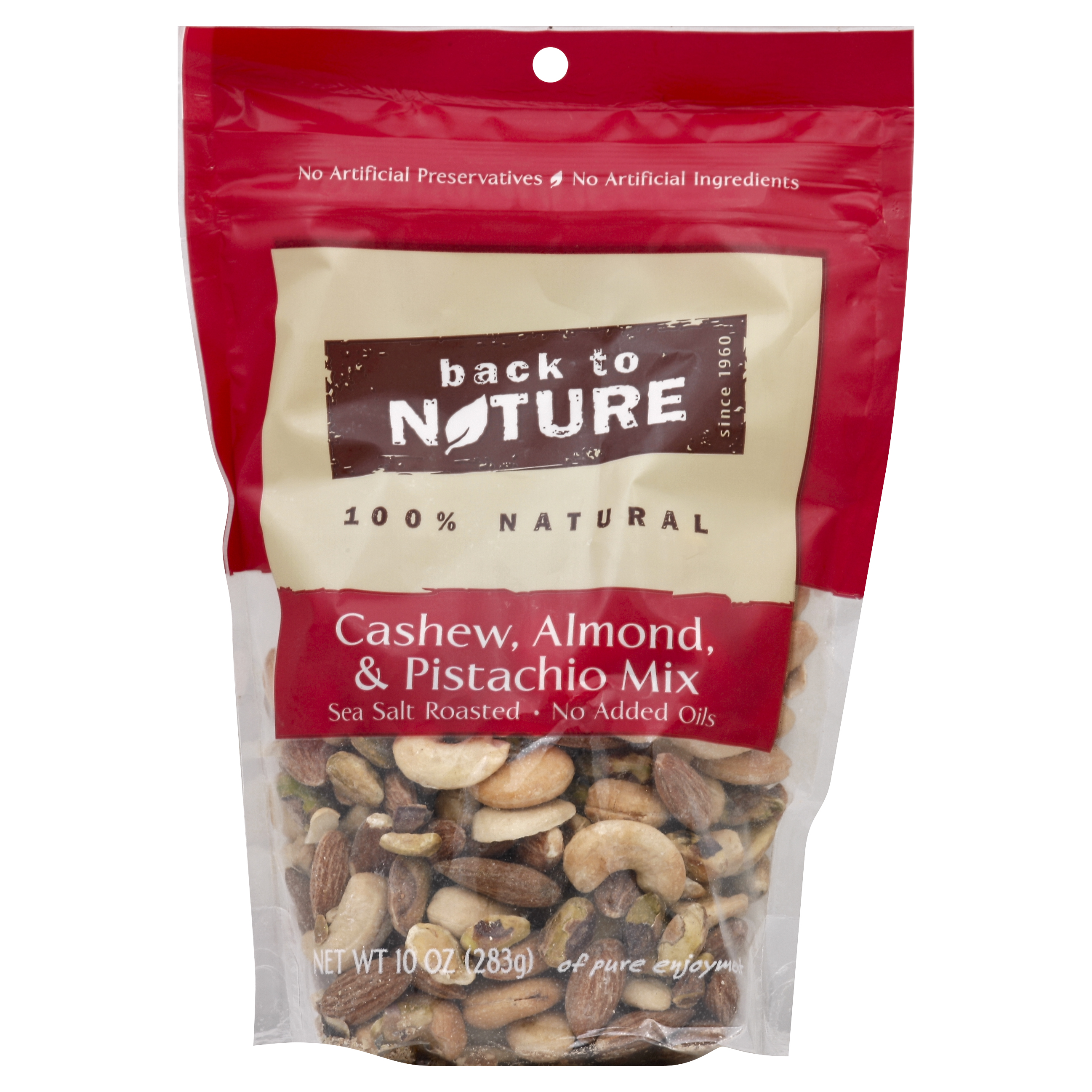 Back To Nature Cashew, Almond, & Pistachio Mix 10 Oz