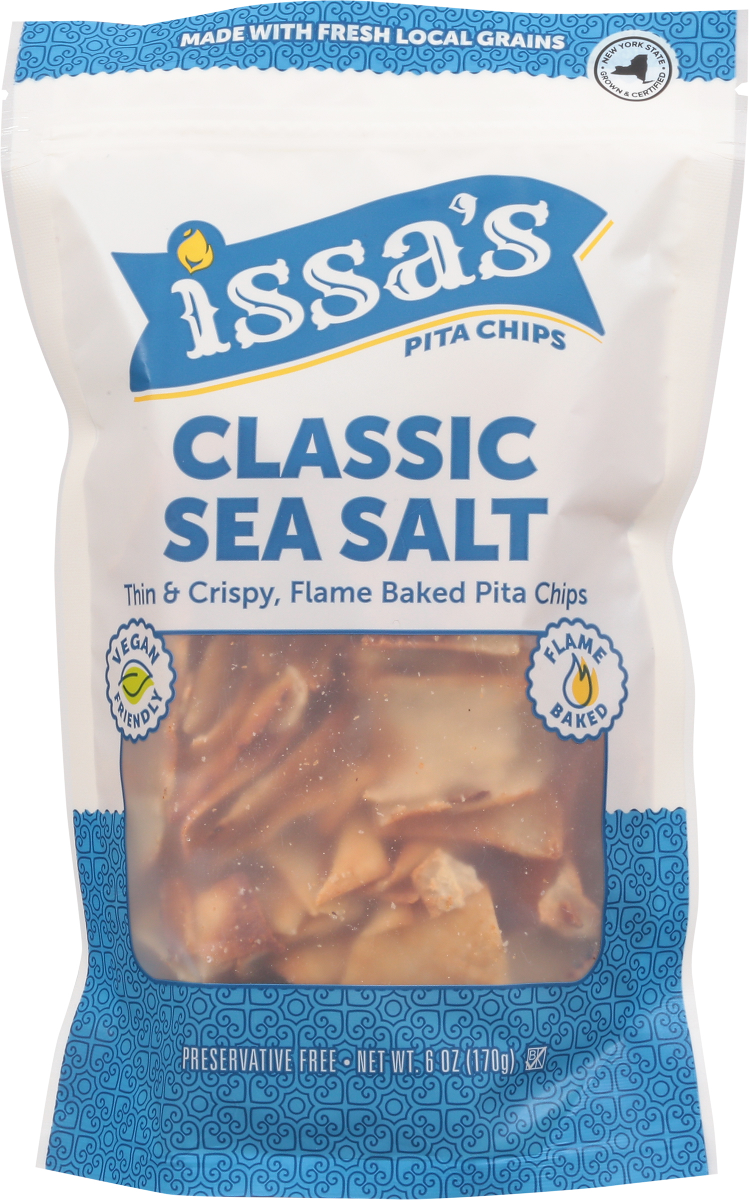 Pita Chips, Flame Baked, Classic Sea Salt