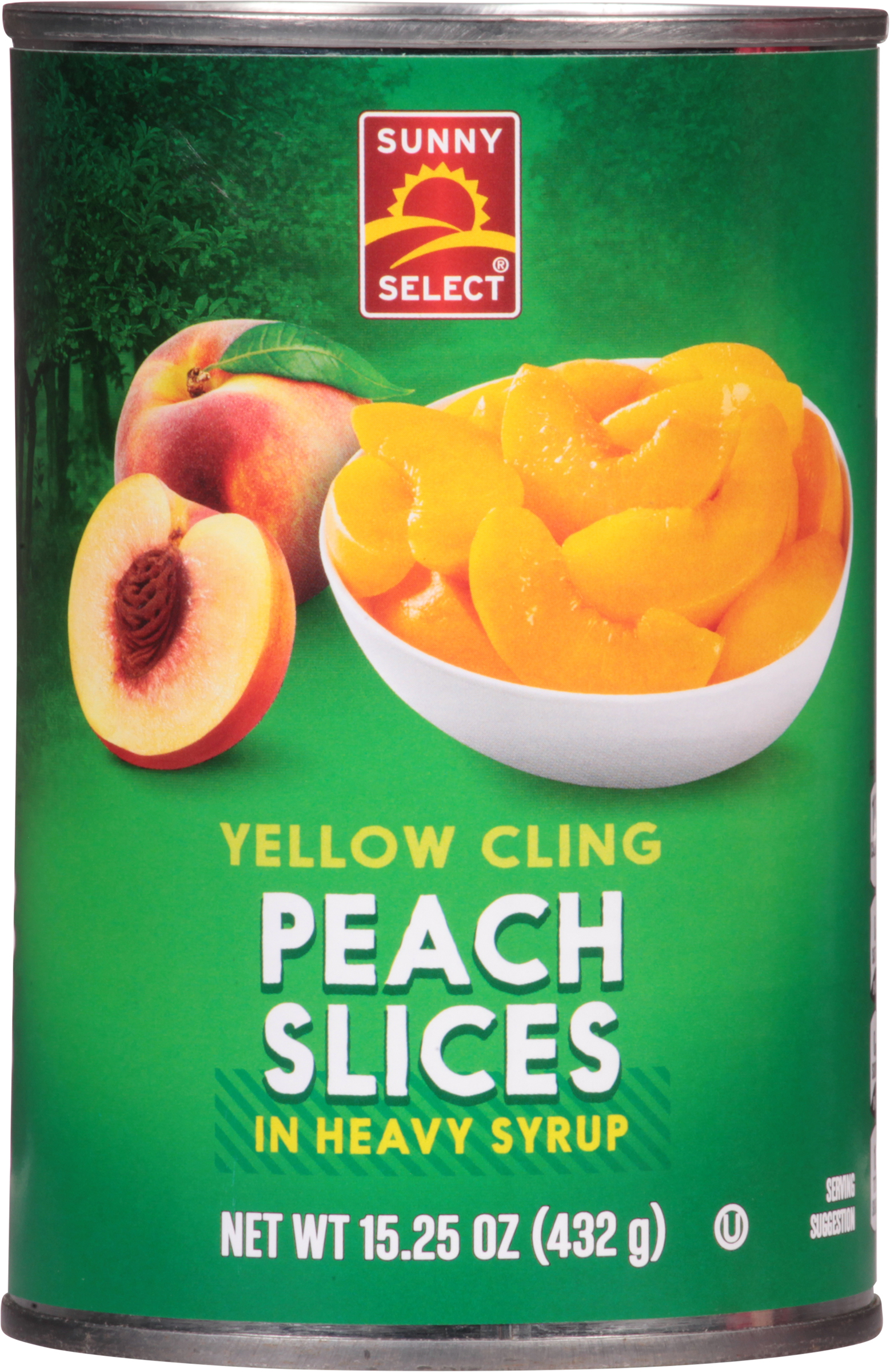 Peach Slices in Heavy Syrup, Yellow Cling