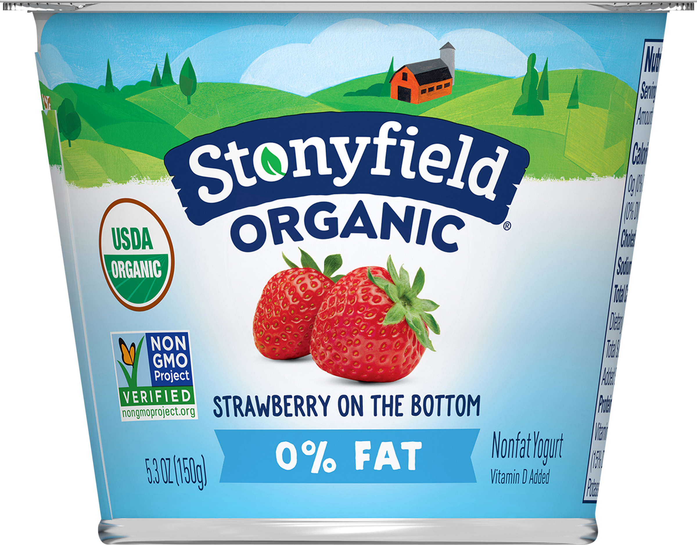 Yogurt, Nonfat, Strawberry on the Bottom