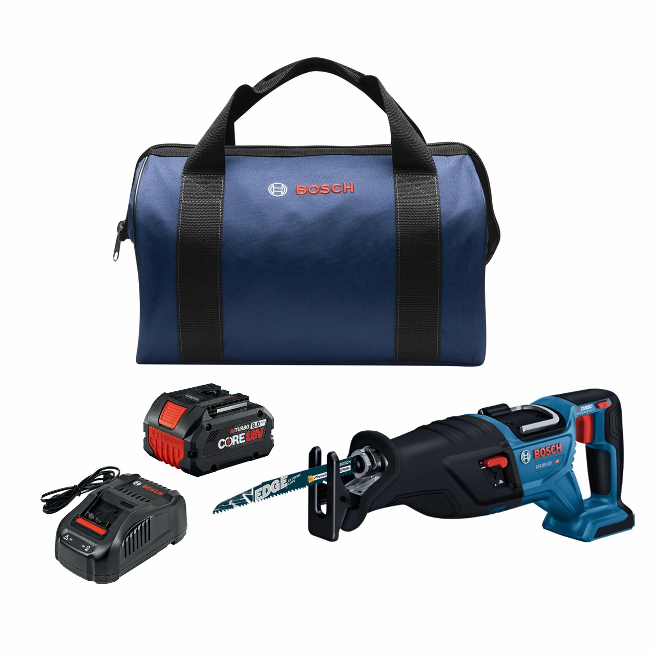 Bosch PROFACTOR 18V 1-1/8" Reciprocating Saw Kit with (1) CORE18V High Power Battery (8 Ah)