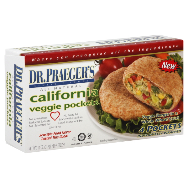 Dr. Praeger's Veggie Pockets 4 Ea